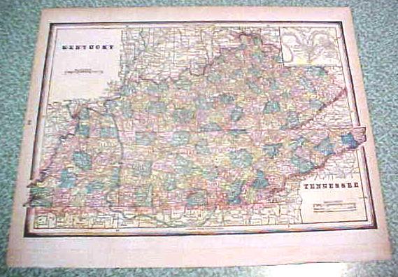 Antique Map Texas 1894 Lg Foldout