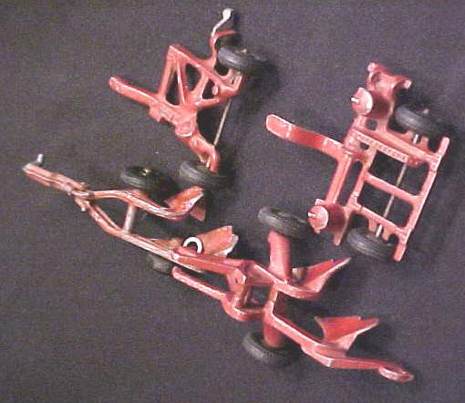 Vintage Die cast Toy Tractor Implements