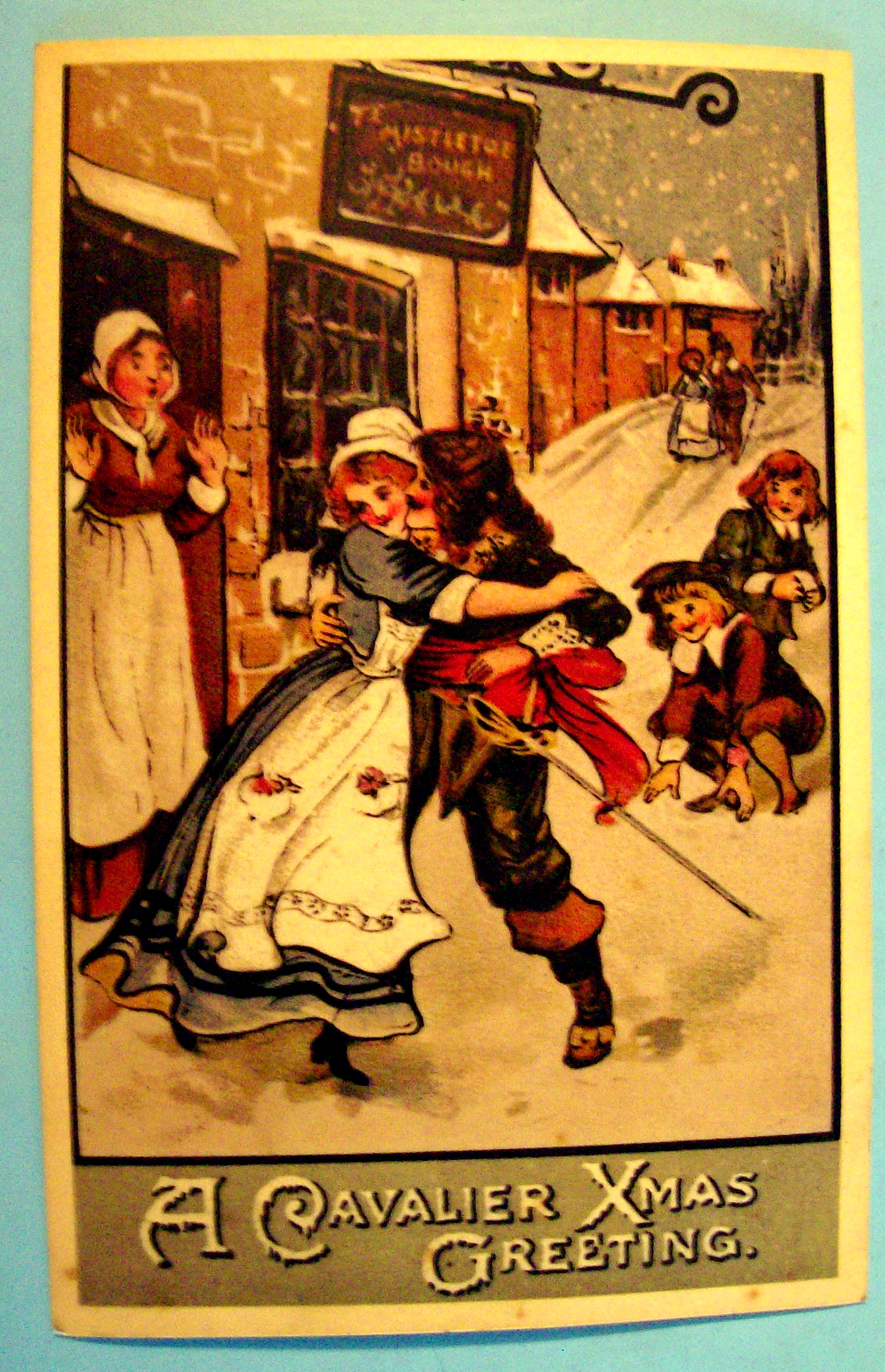Cavalier Xmas Greeting Postcard