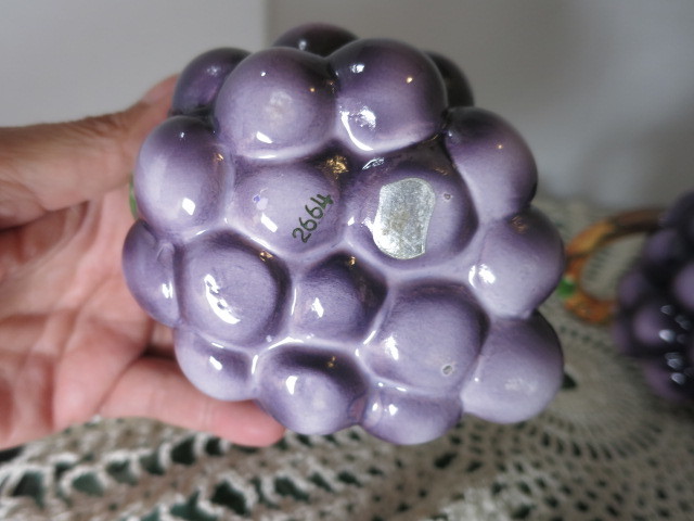 Lefton Grape Cluster Creamer and Sugar Bowl