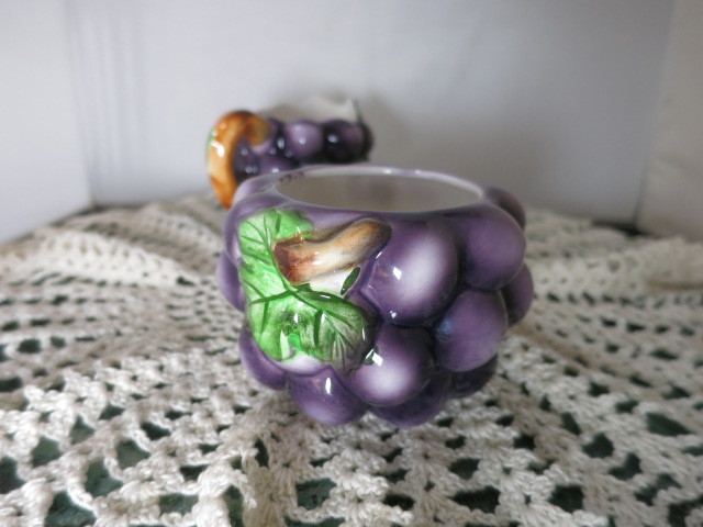 Lefton Grape Cluster Creamer and Sugar Bowl