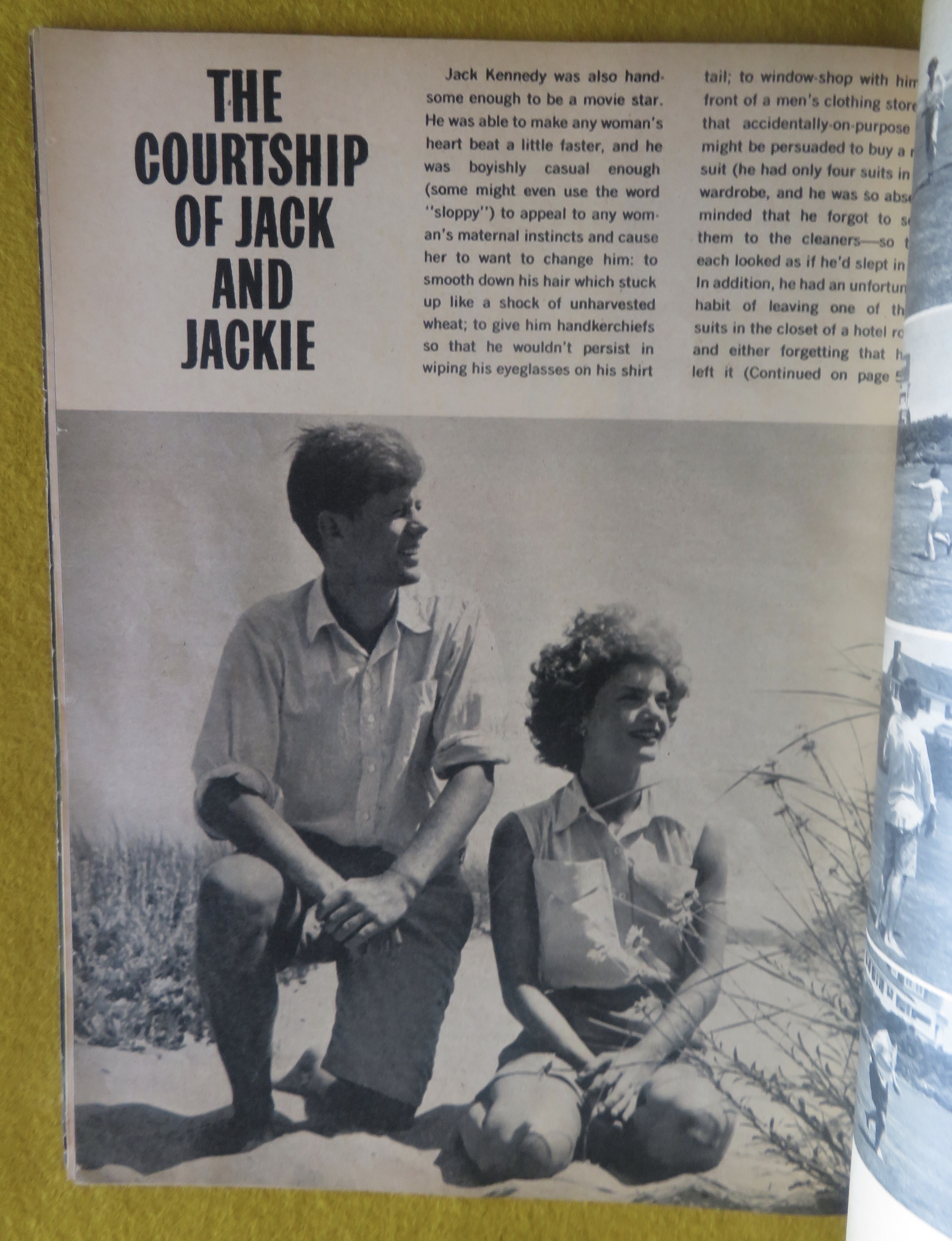Photoplay Magazine March 1964 Jack & Jackie Courtship