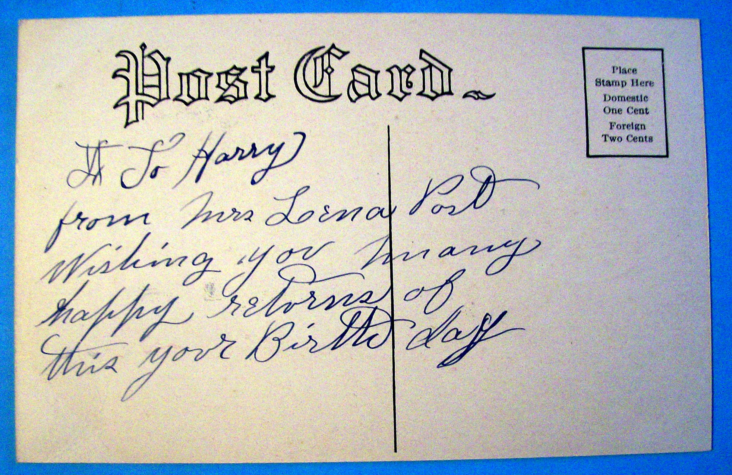 October Postcard