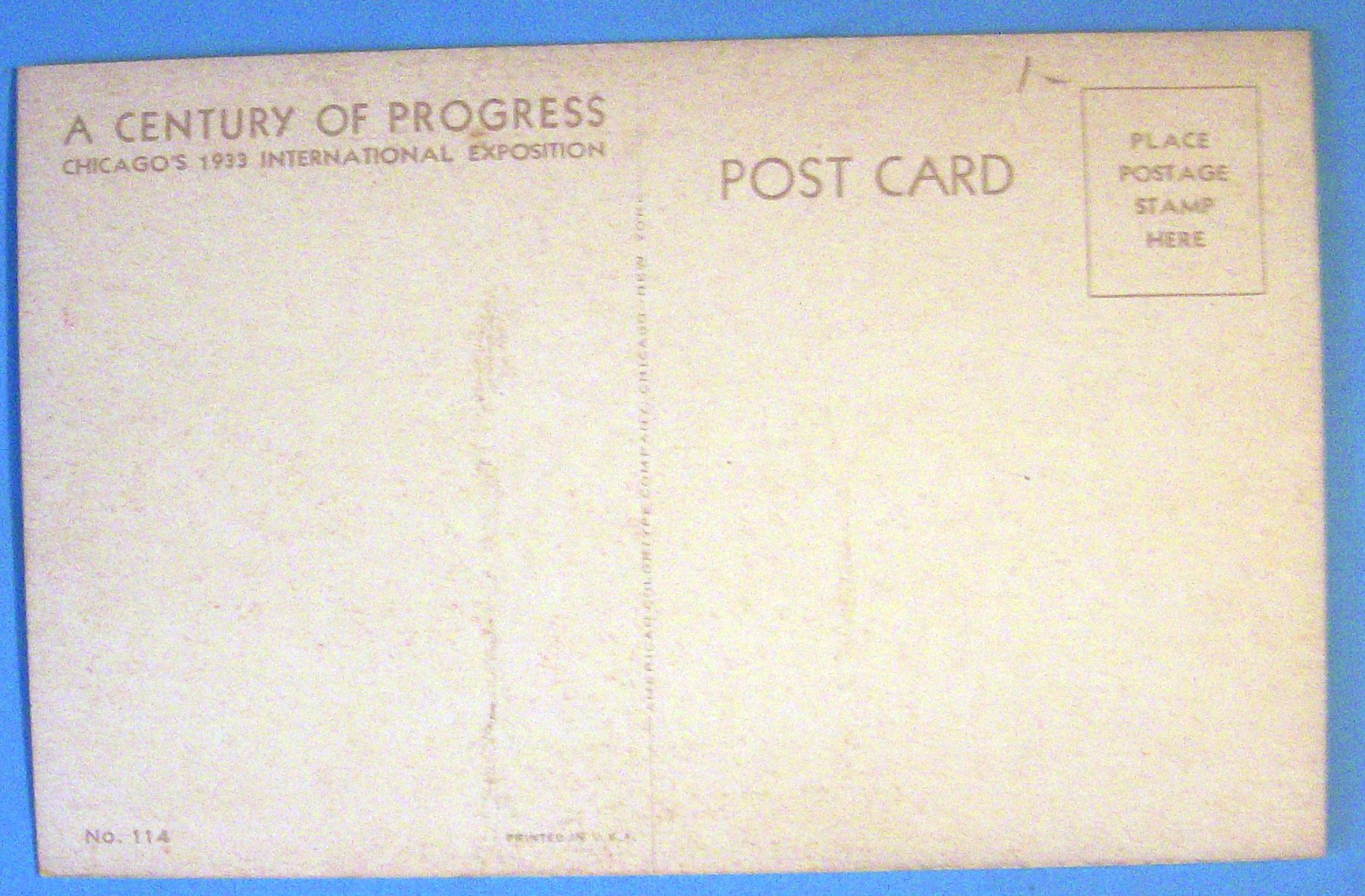 Carillon Tower (Hall Of Science) Postcard-Chicago Fair