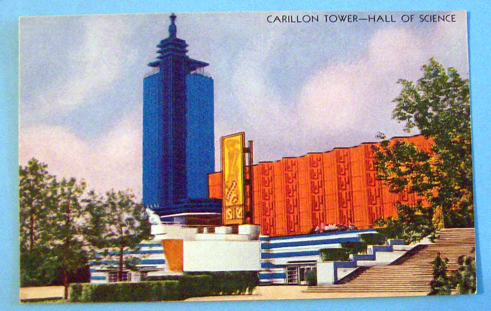 Carillon Tower (Hall Of Science) Postcard-Chicago Fair
