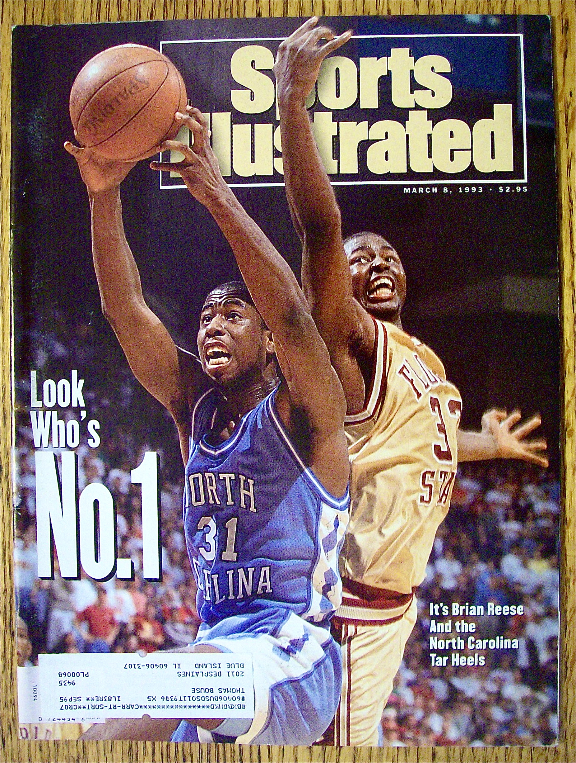 Sport Illustrated Magazine March 8, 1993 Brian Reese