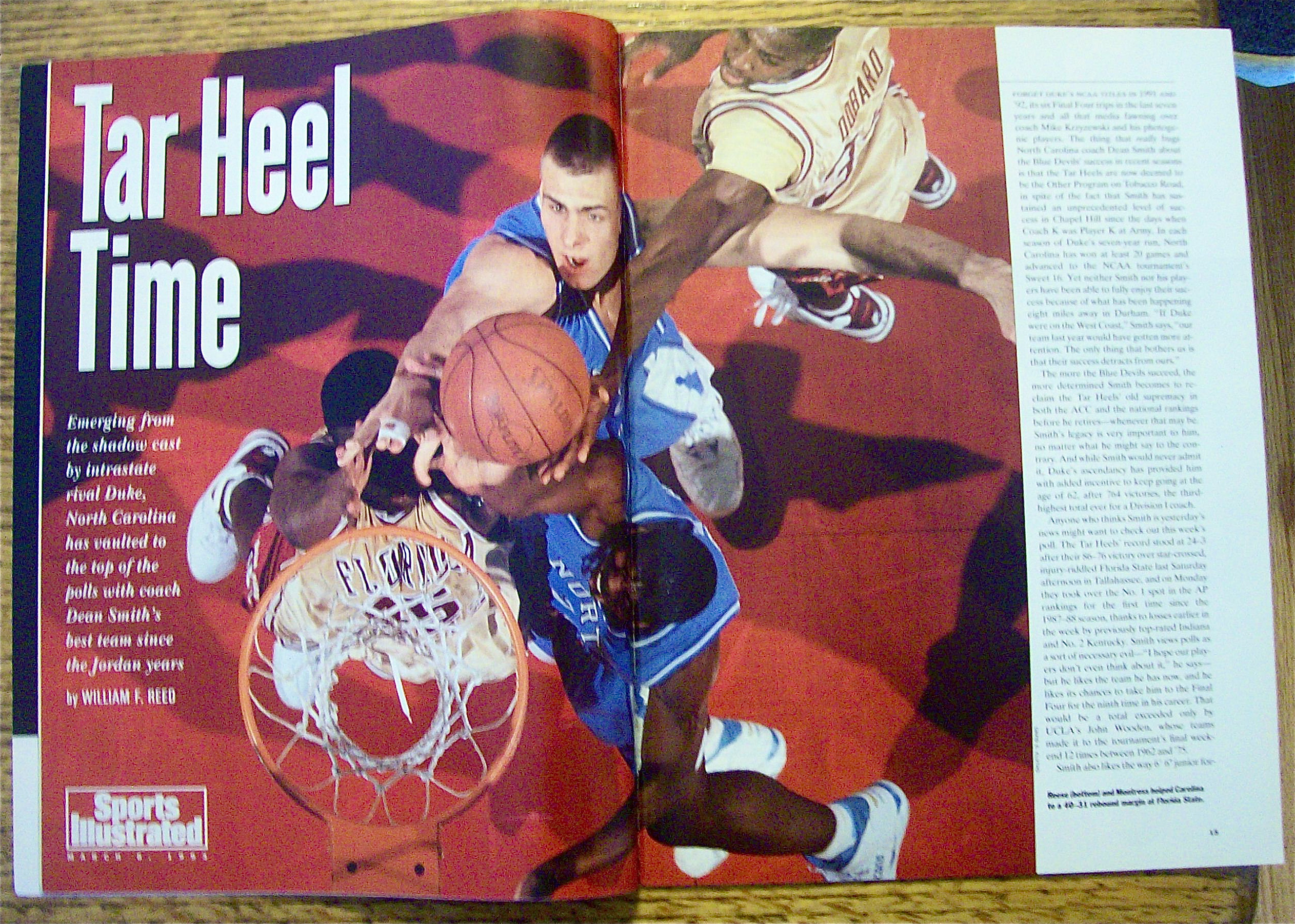 Sport Illustrated Magazine March 8, 1993 Brian Reese