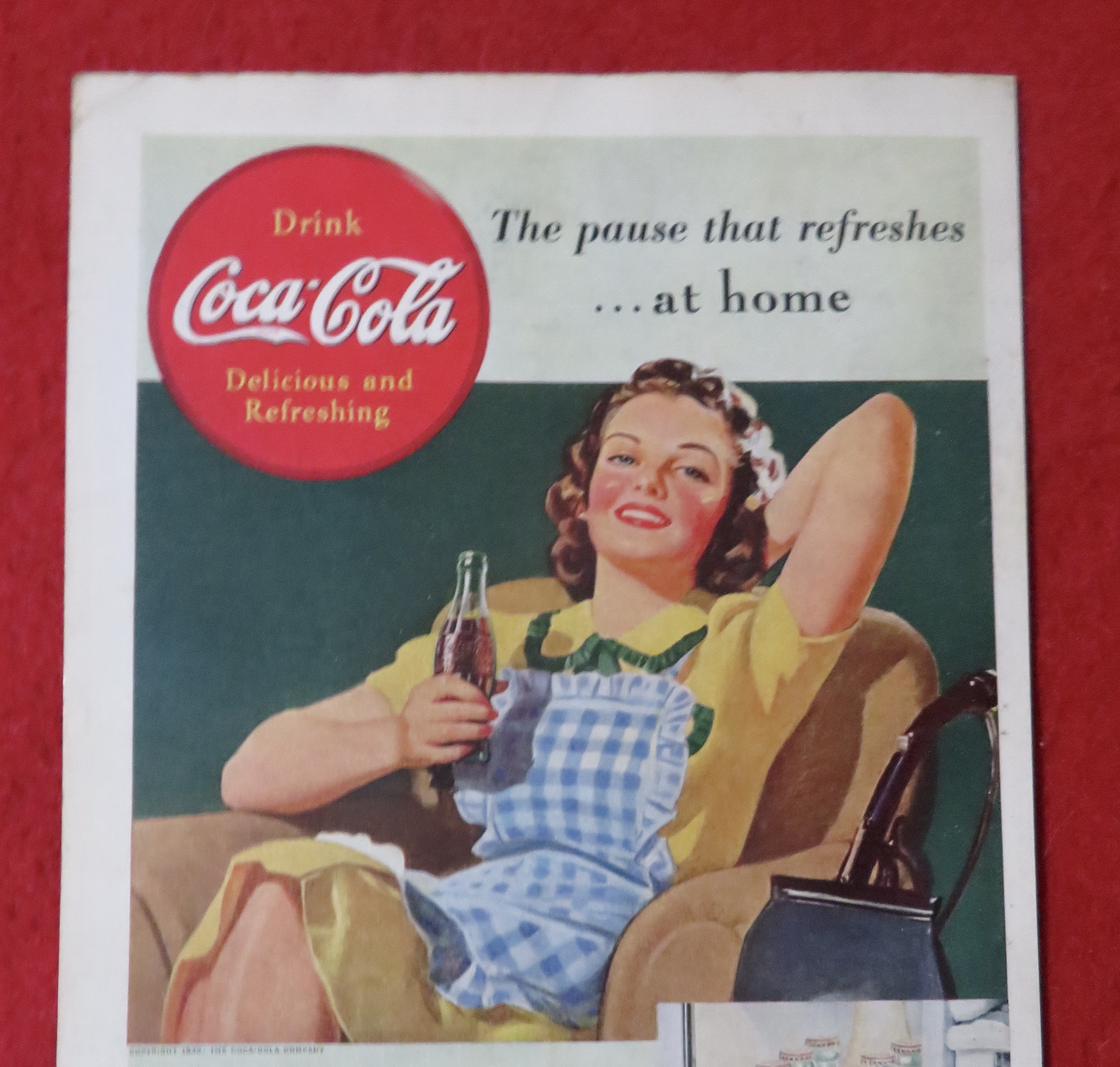 1939 Coca-Cola (Coke) with Woman Relaxing