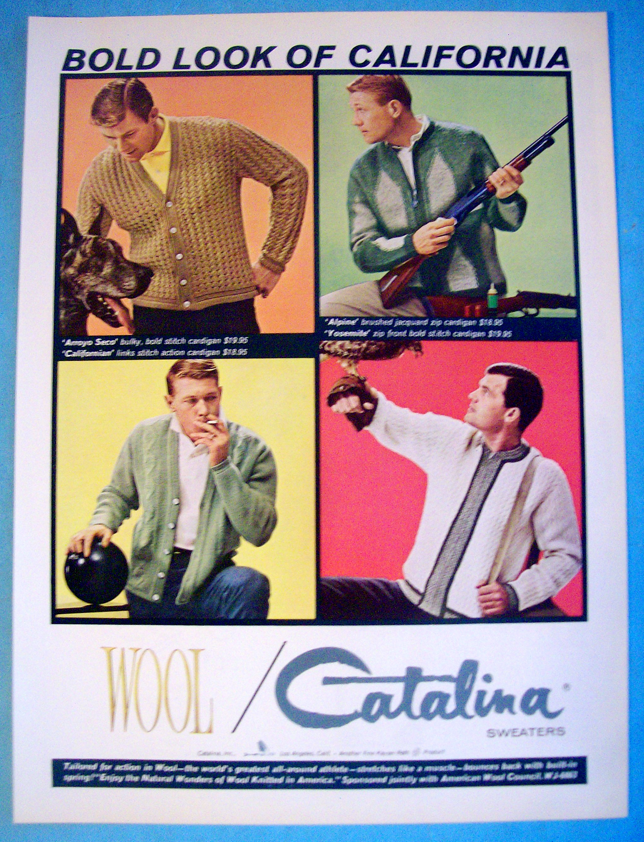 1963 Catalina Sweaters with Four Different Sweaters