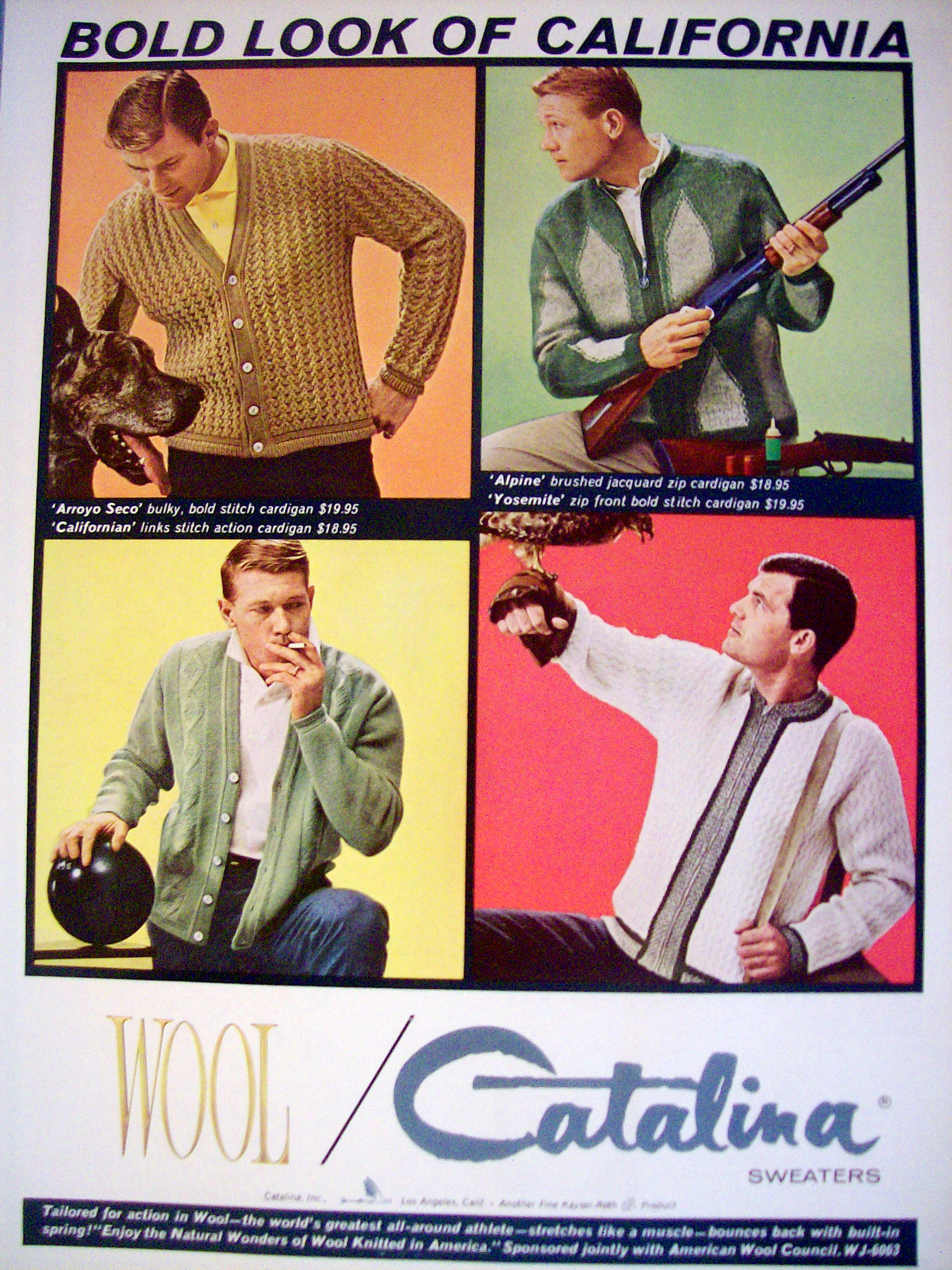 1963 Catalina Sweaters with Four Different Sweaters