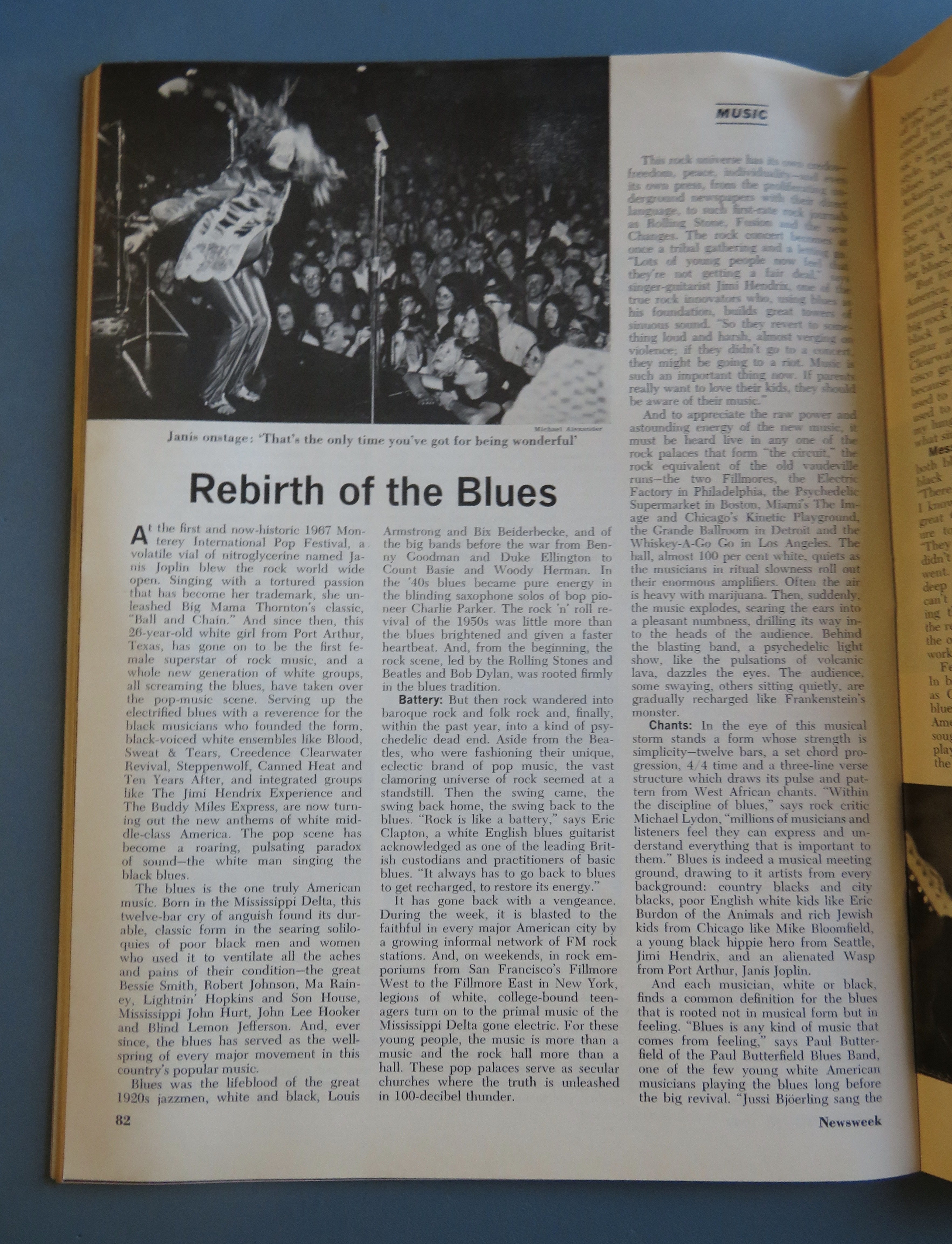 Newsweek Magazine May 26, 1969 Janis Joplin