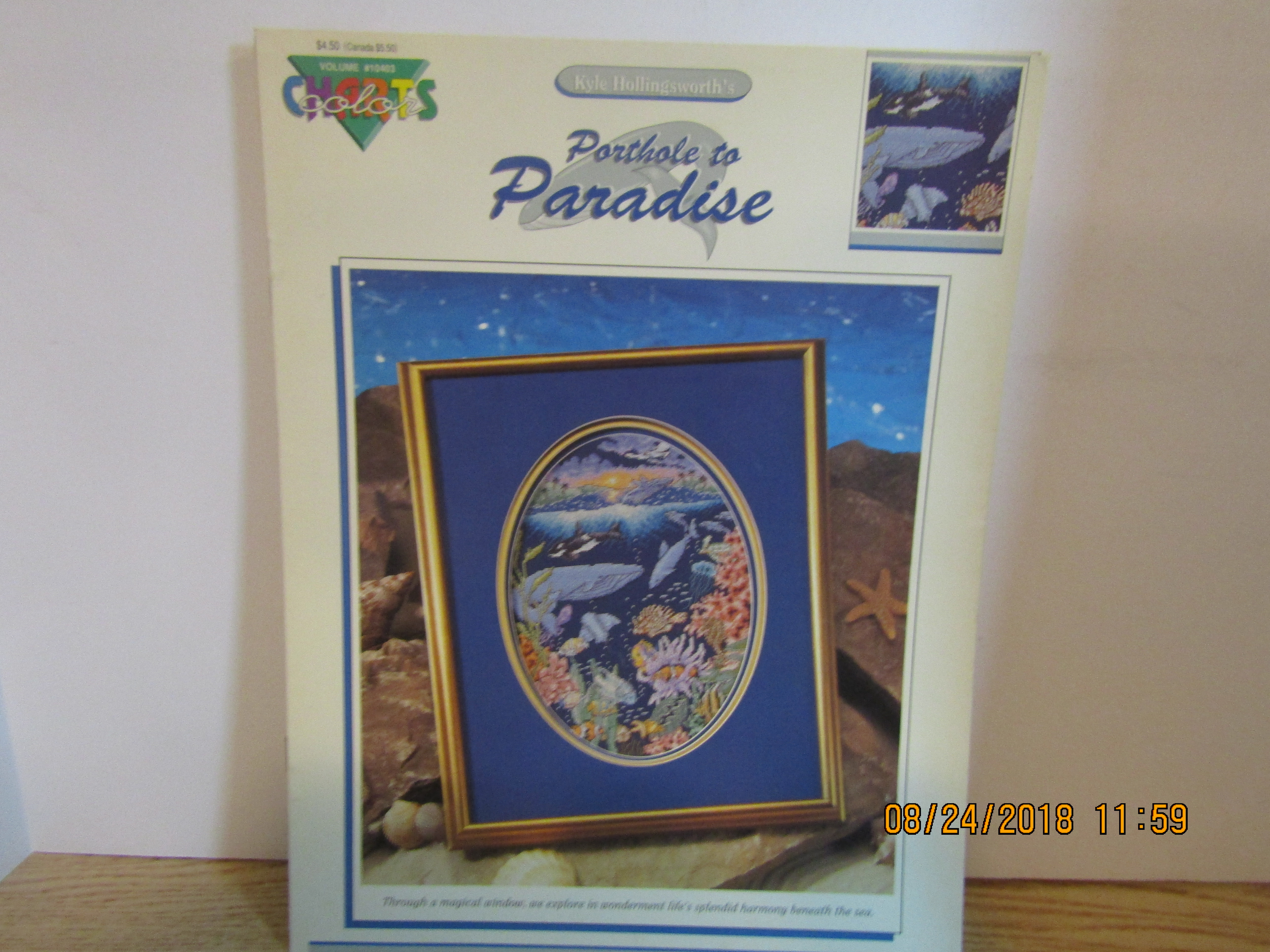 Color Charts Cross Stitch Porthole To Paradise #10403