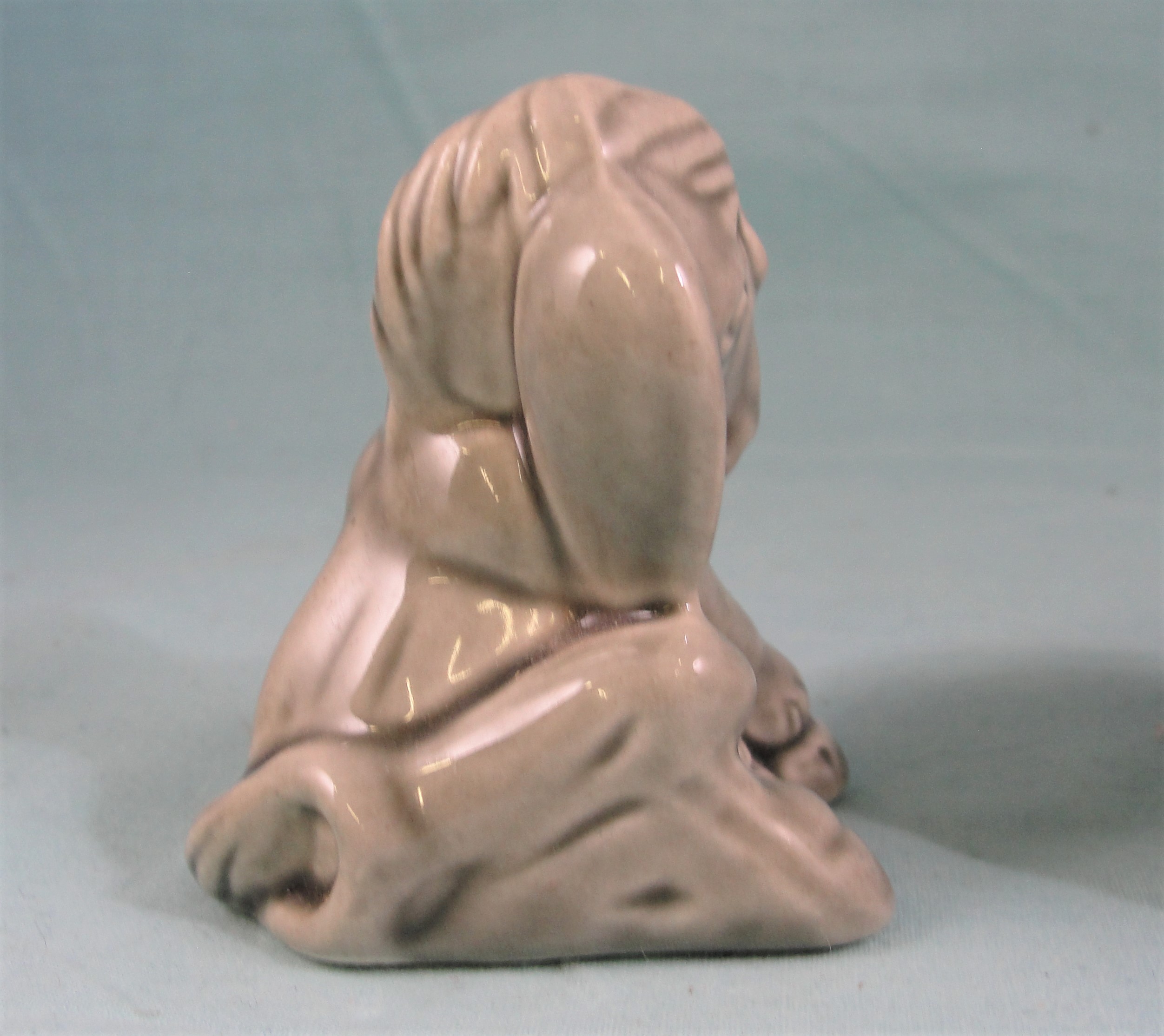 Vintage Pottery Sitting Donkey