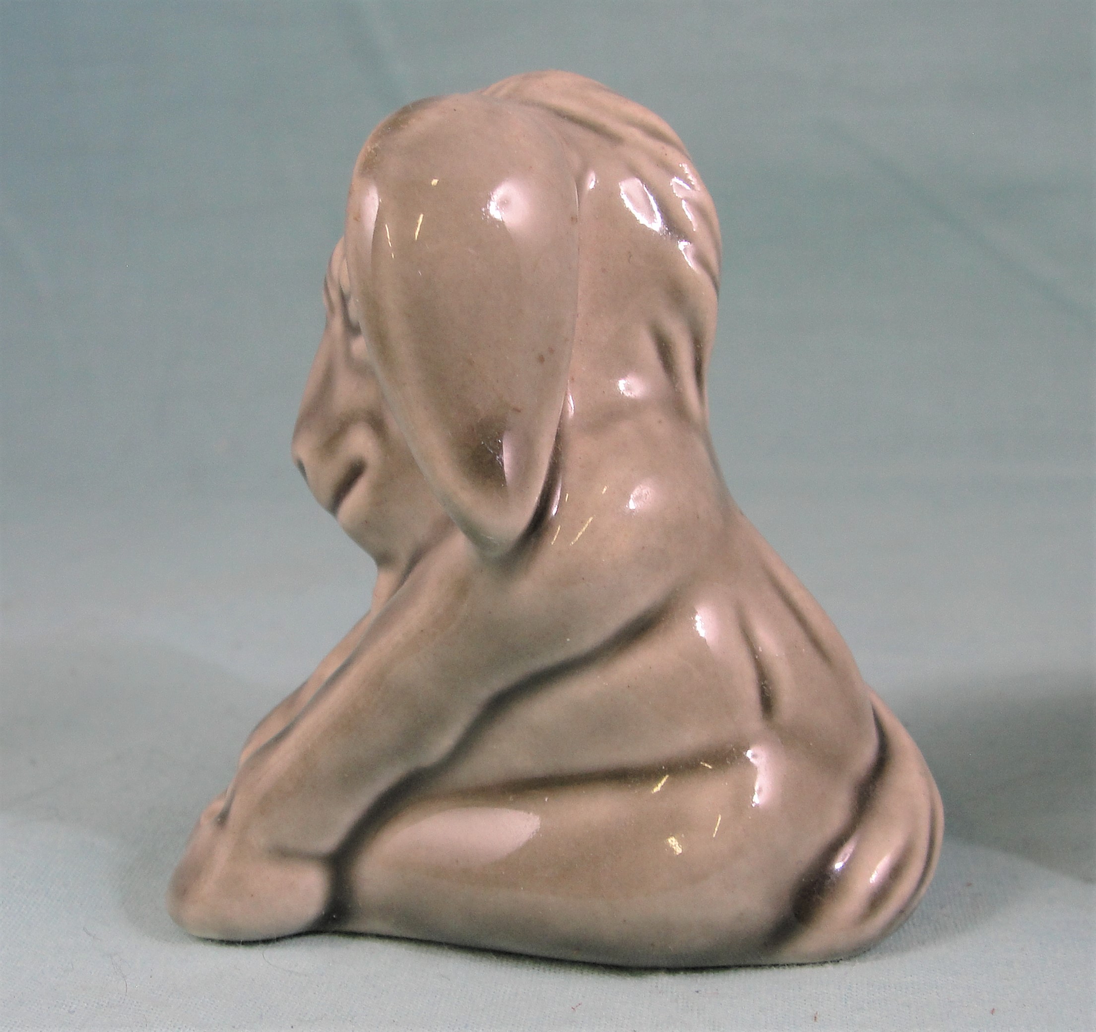 Vintage Pottery Sitting Donkey