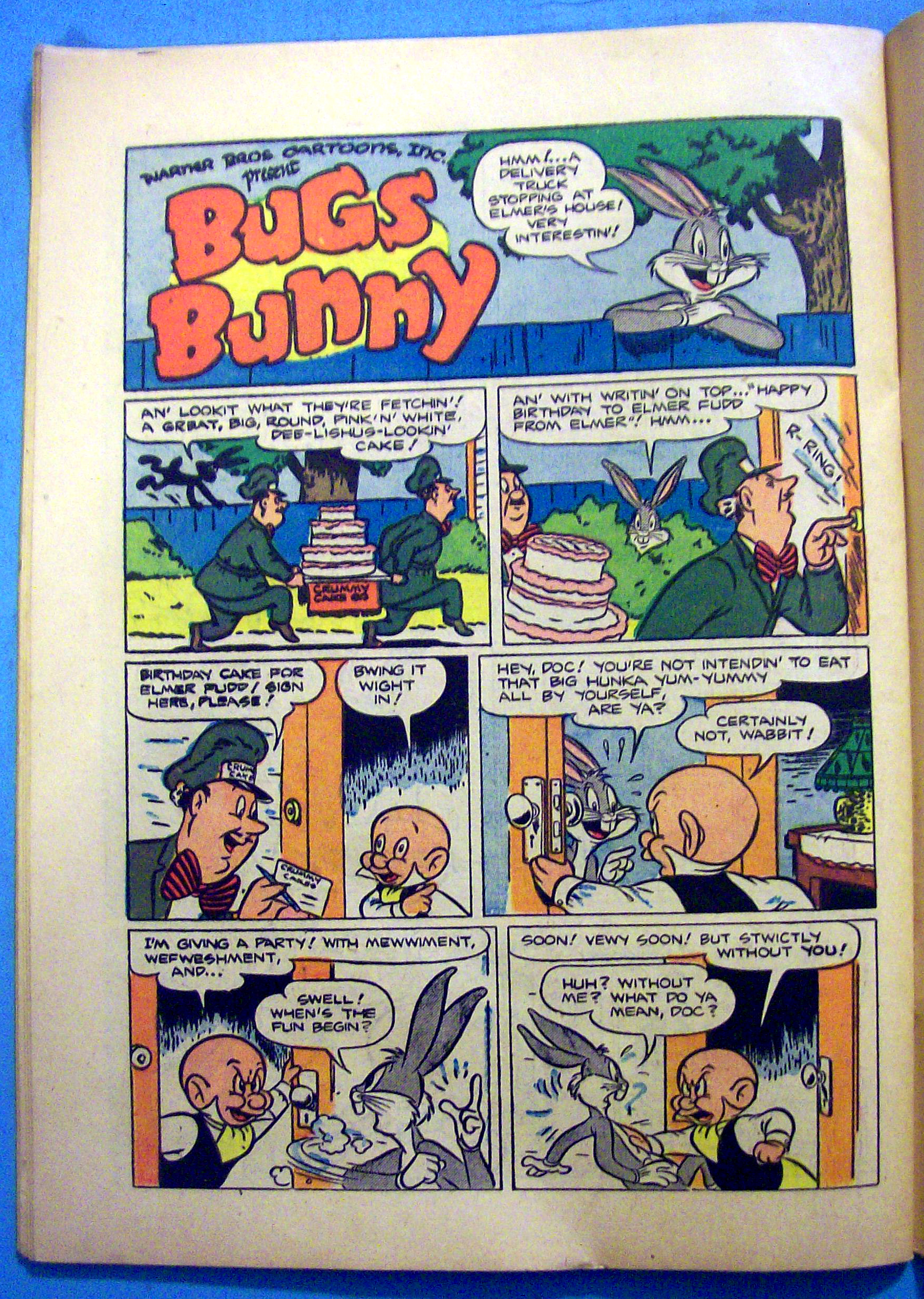 Bugs Bunny Comic #366 December 1951 Uncle Buckskin