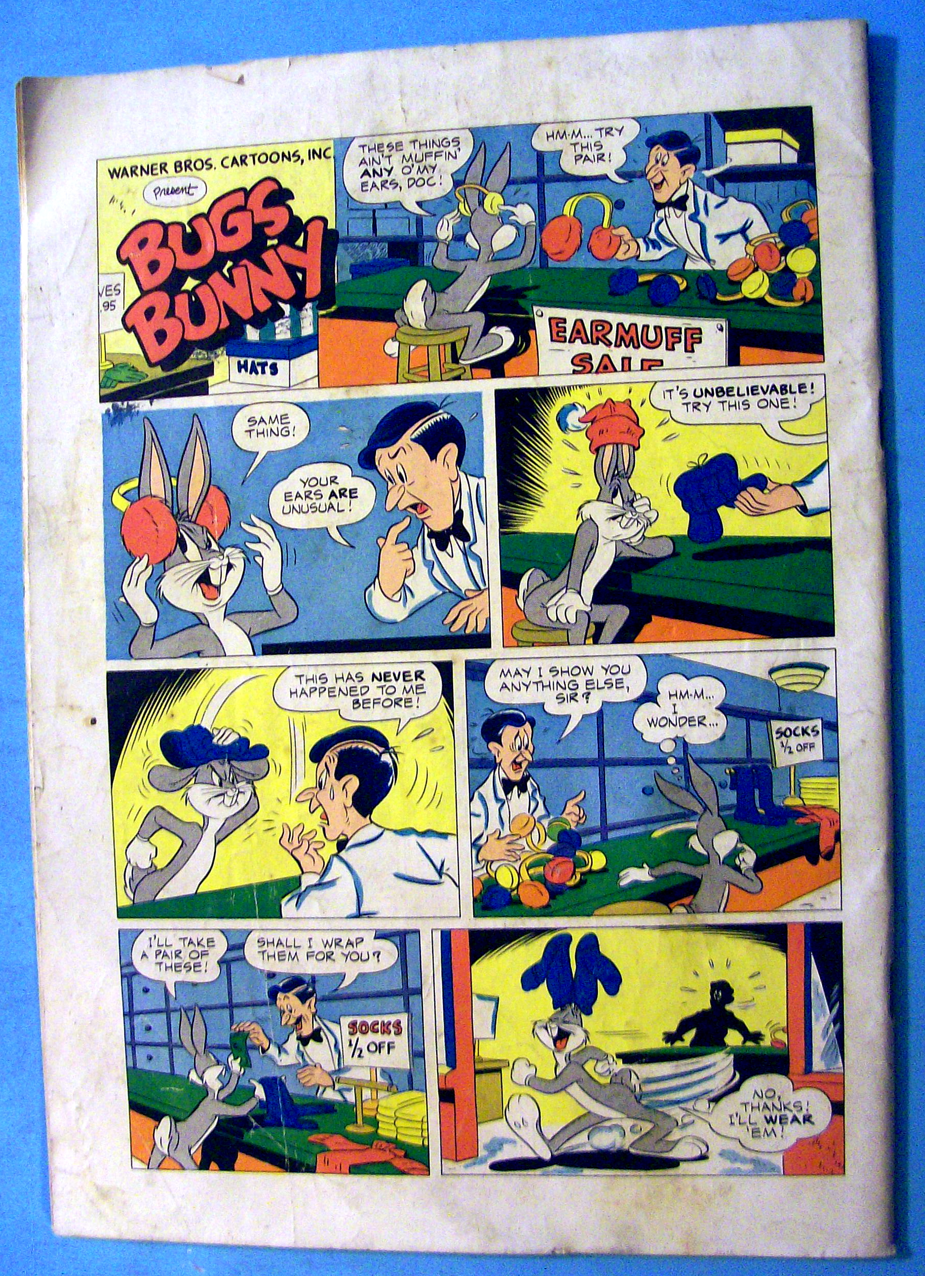 Bugs Bunny Comic #366 December 1951 Uncle Buckskin