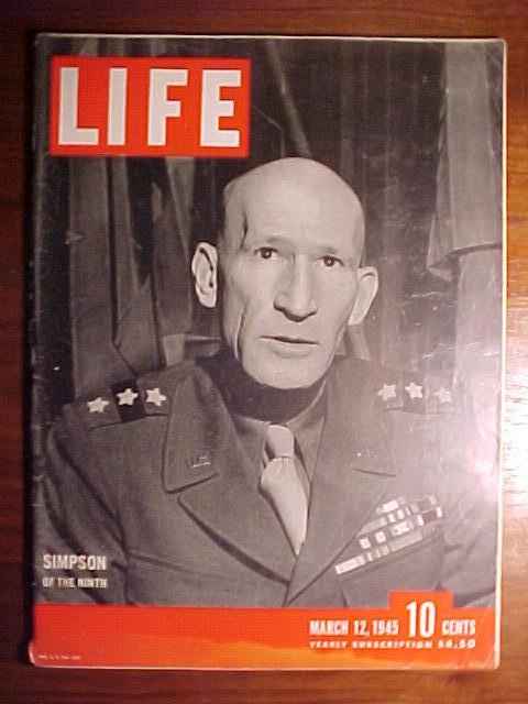 Life Magazine March 12, 1945 President Roosevelt