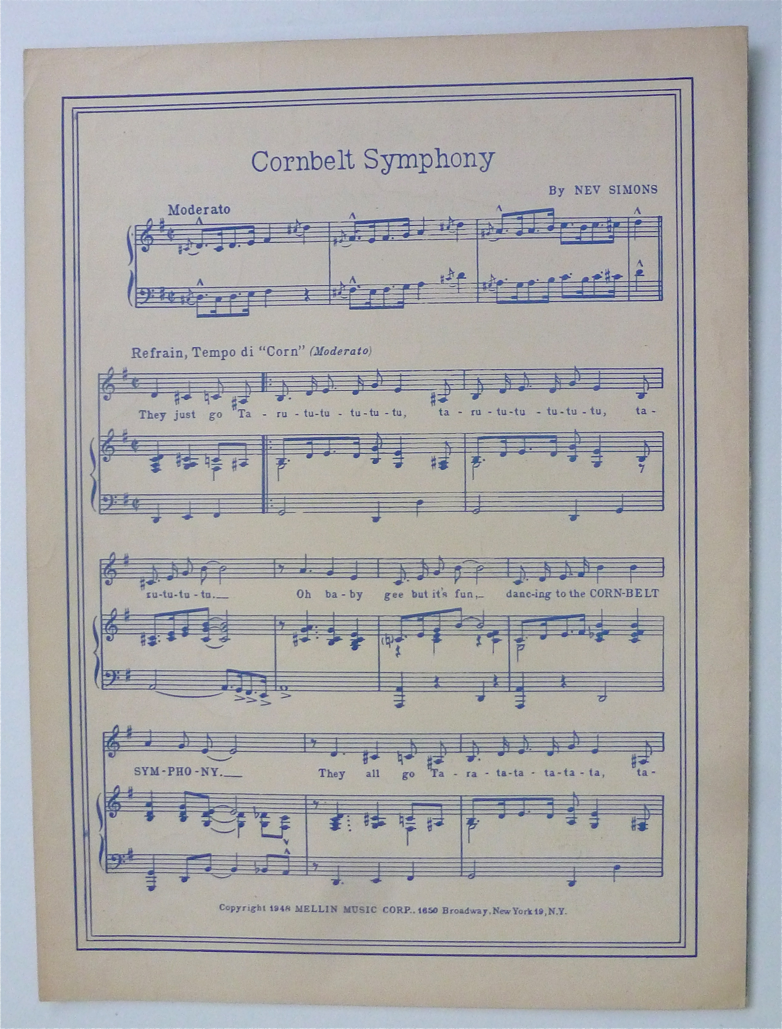 Sheet Music For 1951 I'm Yours To Command