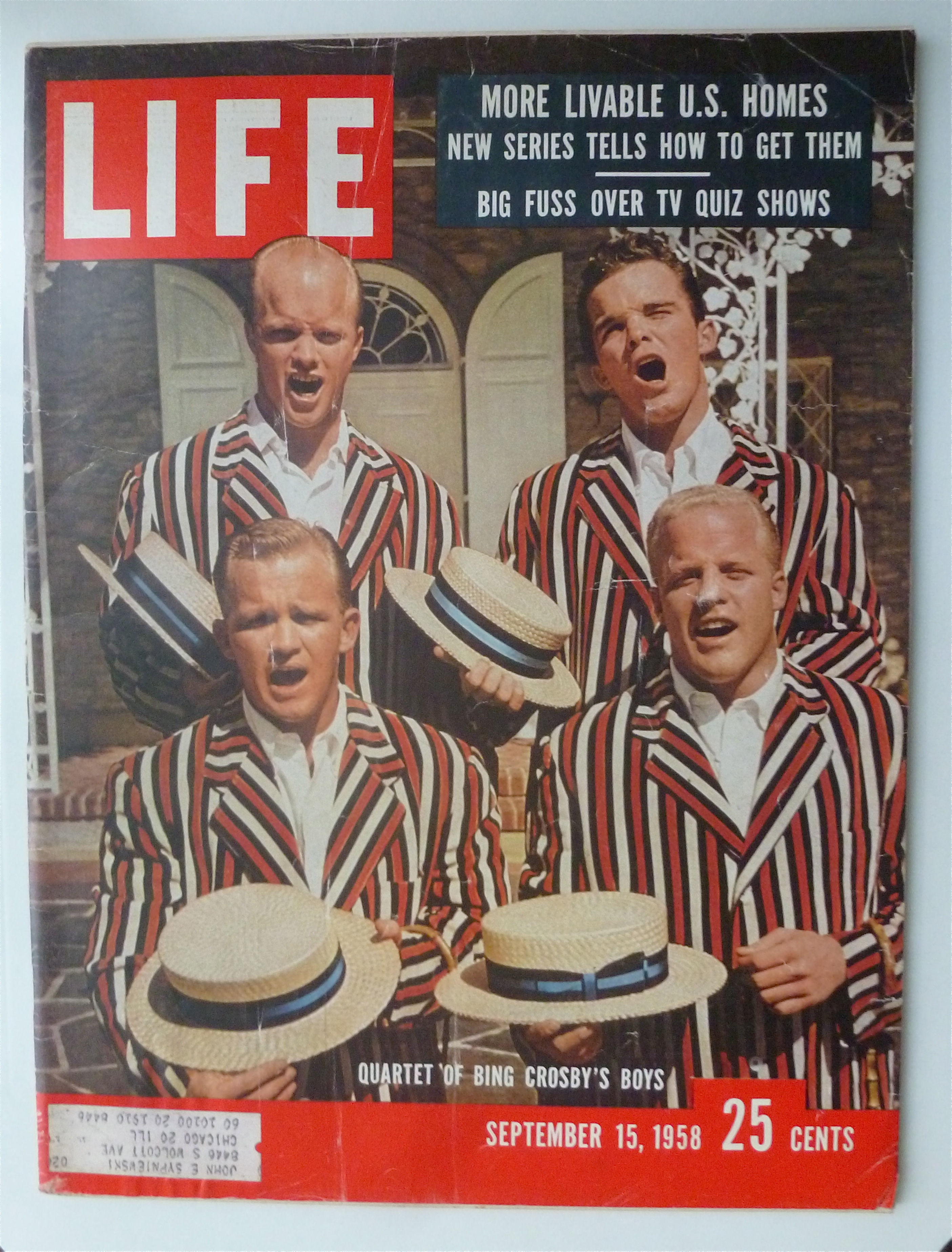 Life Magazine-September 15, 1958-Bing Crosby's Boys