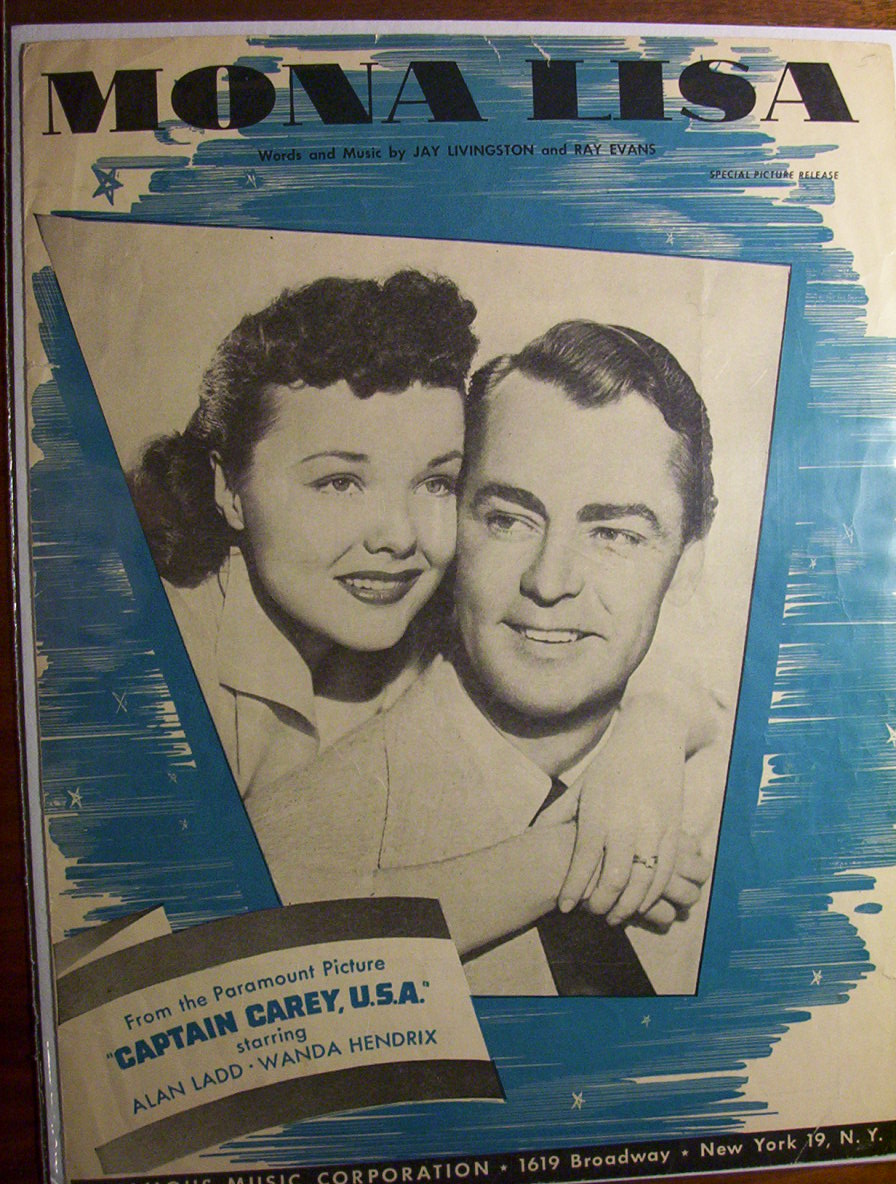 Sheet Music For 1959 Mona Lisa