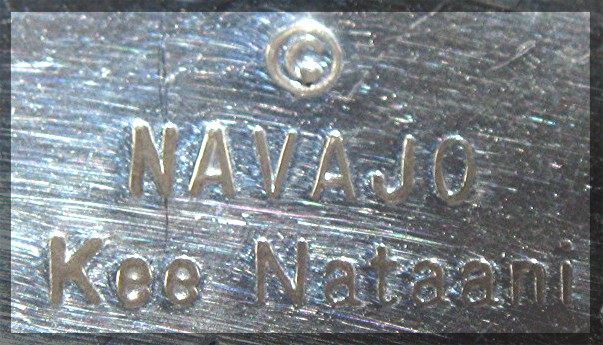 Navajo Sterling Silver Concho Earrings KEE NATAANI Clip