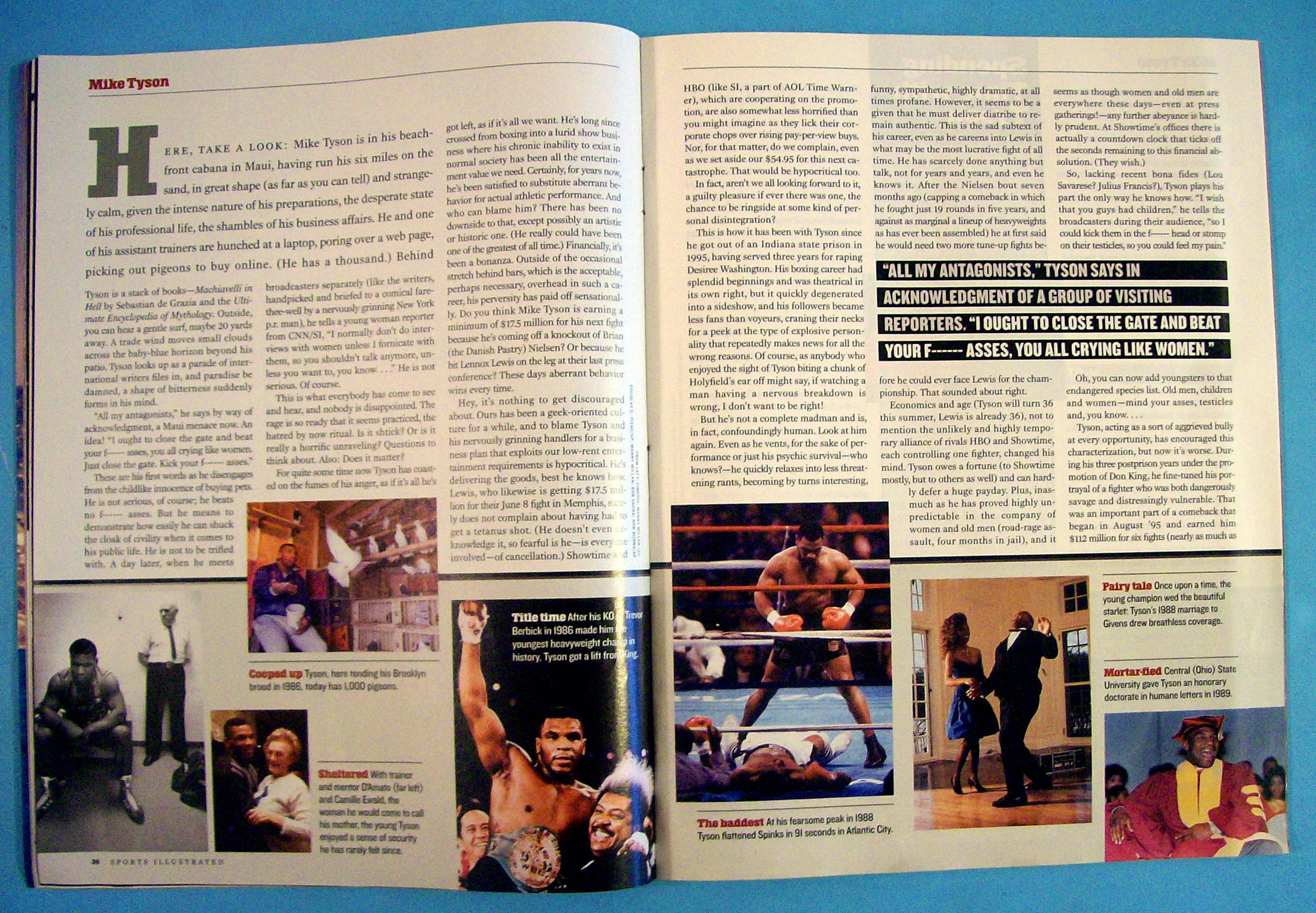 Sports Illustrated Magazine-May 20, 2002-Mike Tyson