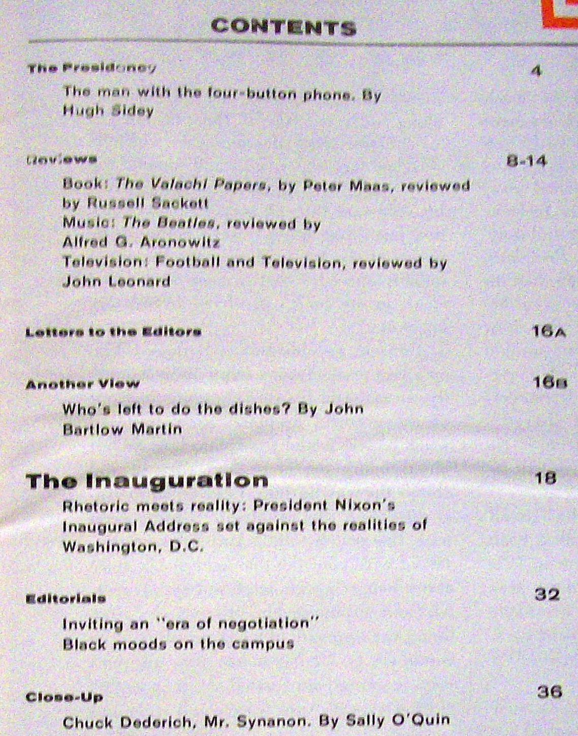 Life Magazine - January 31, 1969  - Inauguration