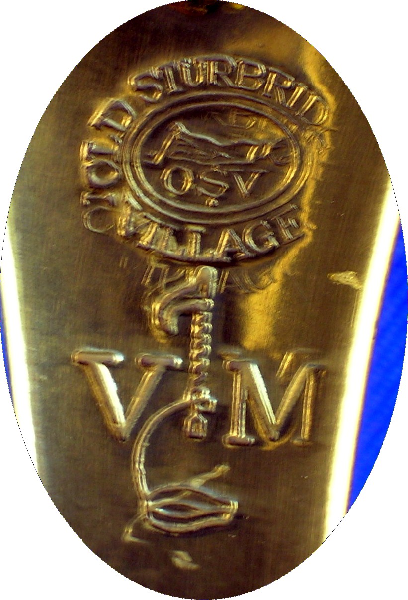 Signed Brass Candle Holder - Old Sturbridge Village