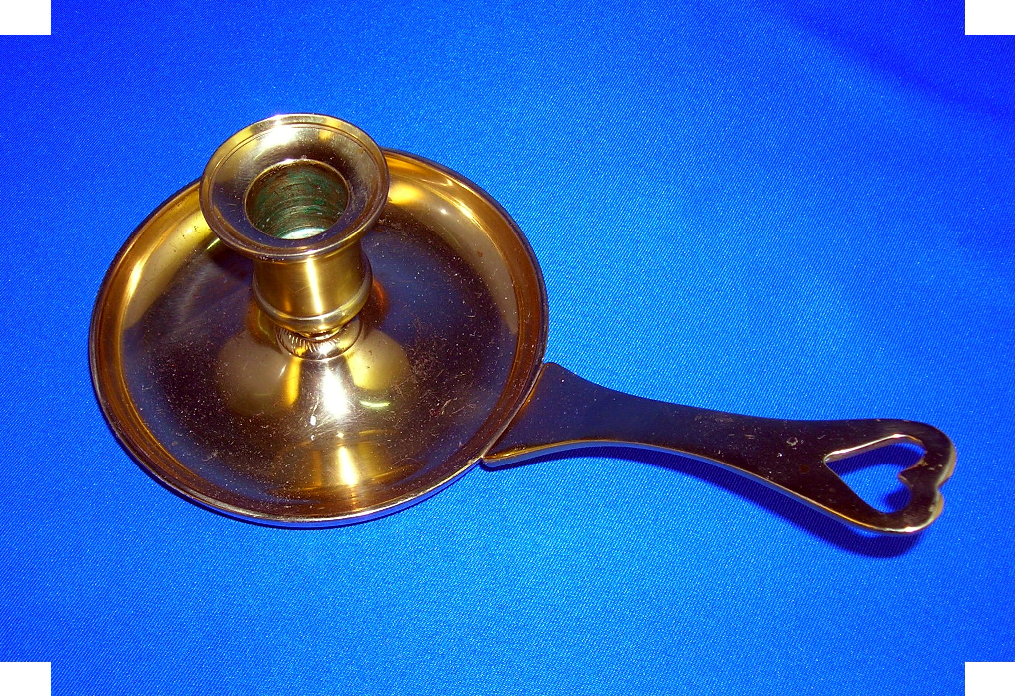 Signed Brass Candle Holder - Old Sturbridge Village