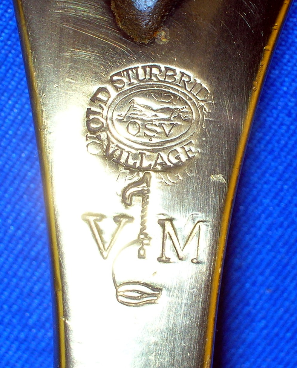Signed Brass Candle Holder - Old Sturbridge Village