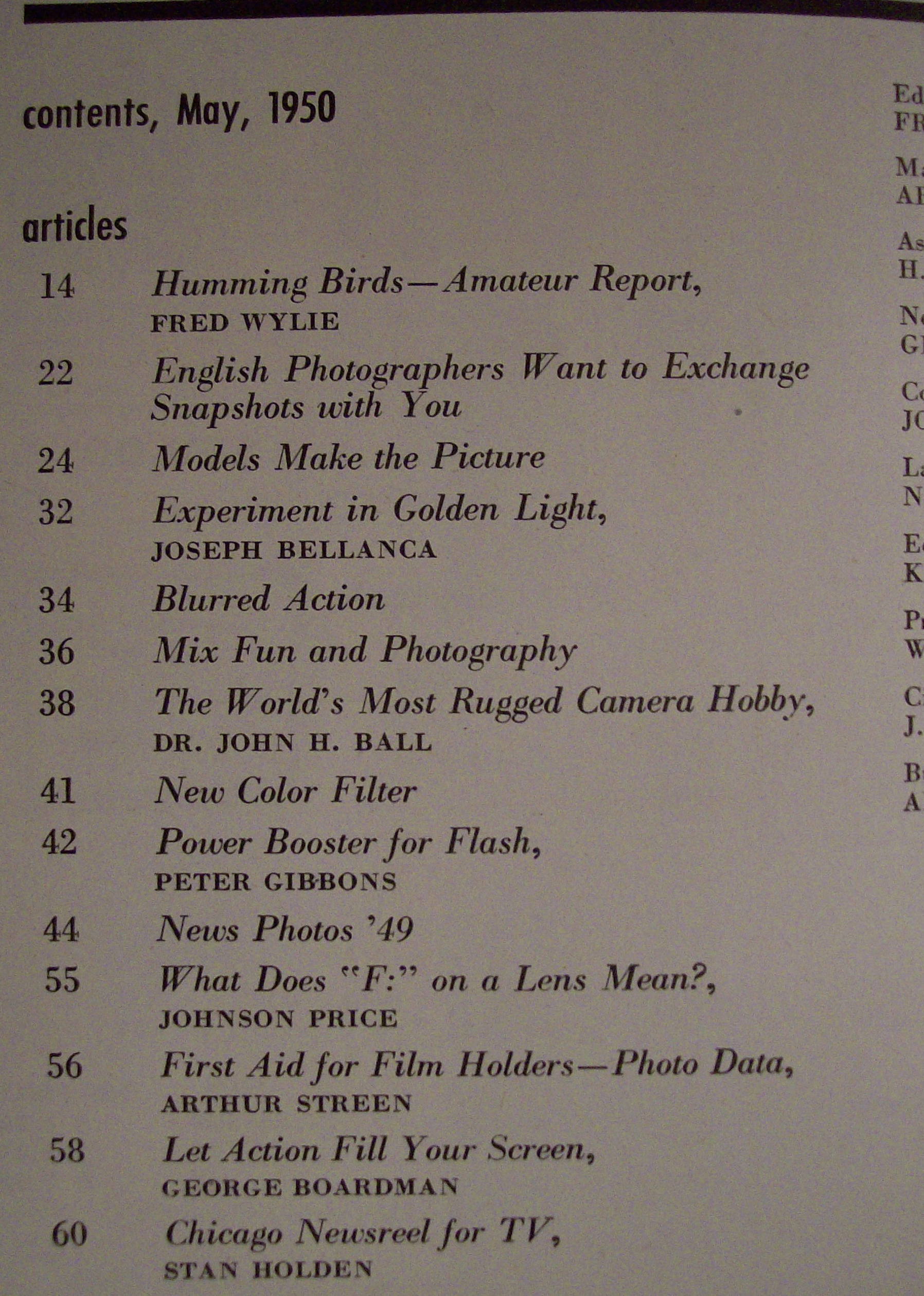 Modern Photography Magazine - May 1950