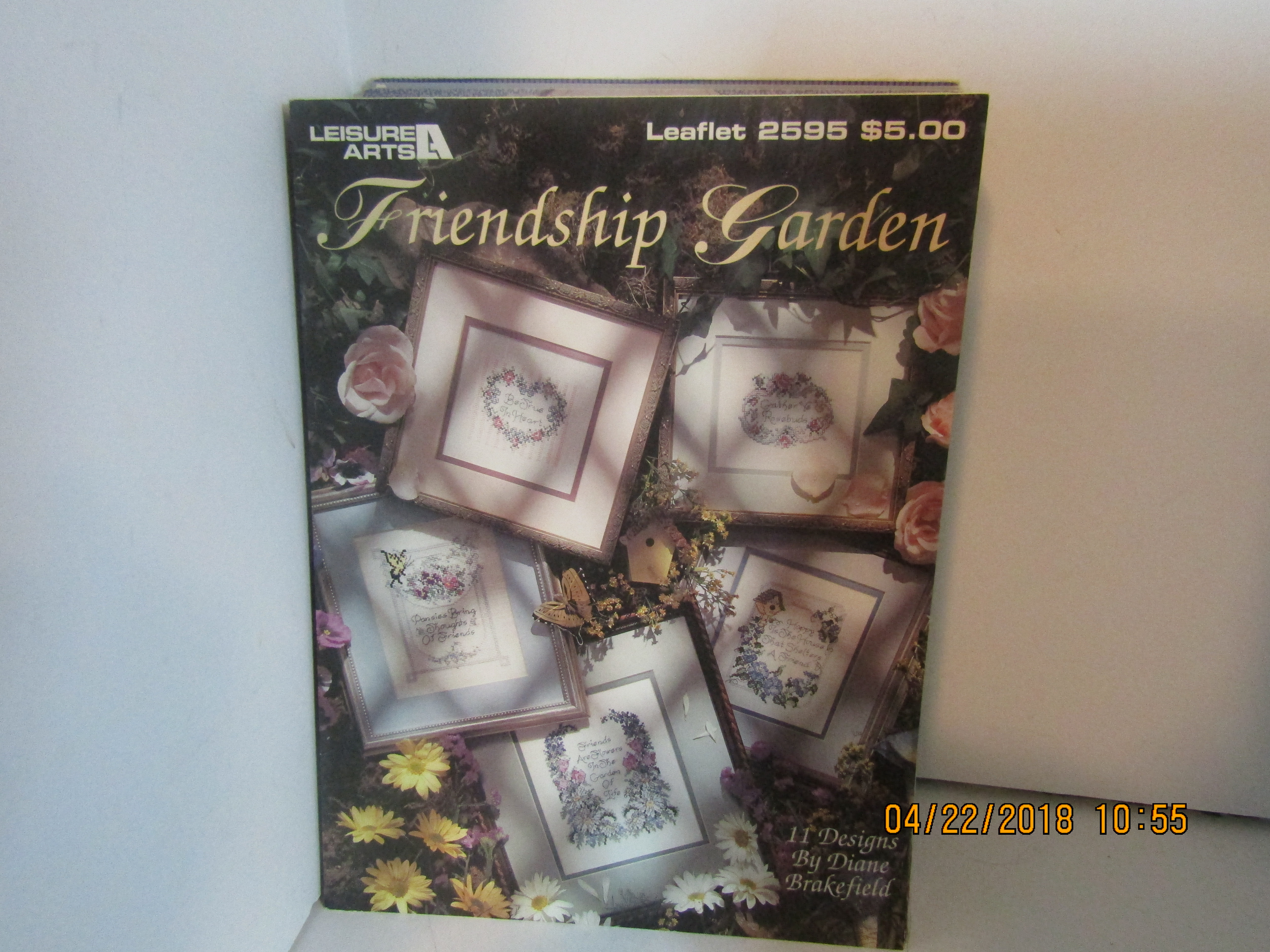 Leisure Arts Cross Stitch Friendship Garden #2595