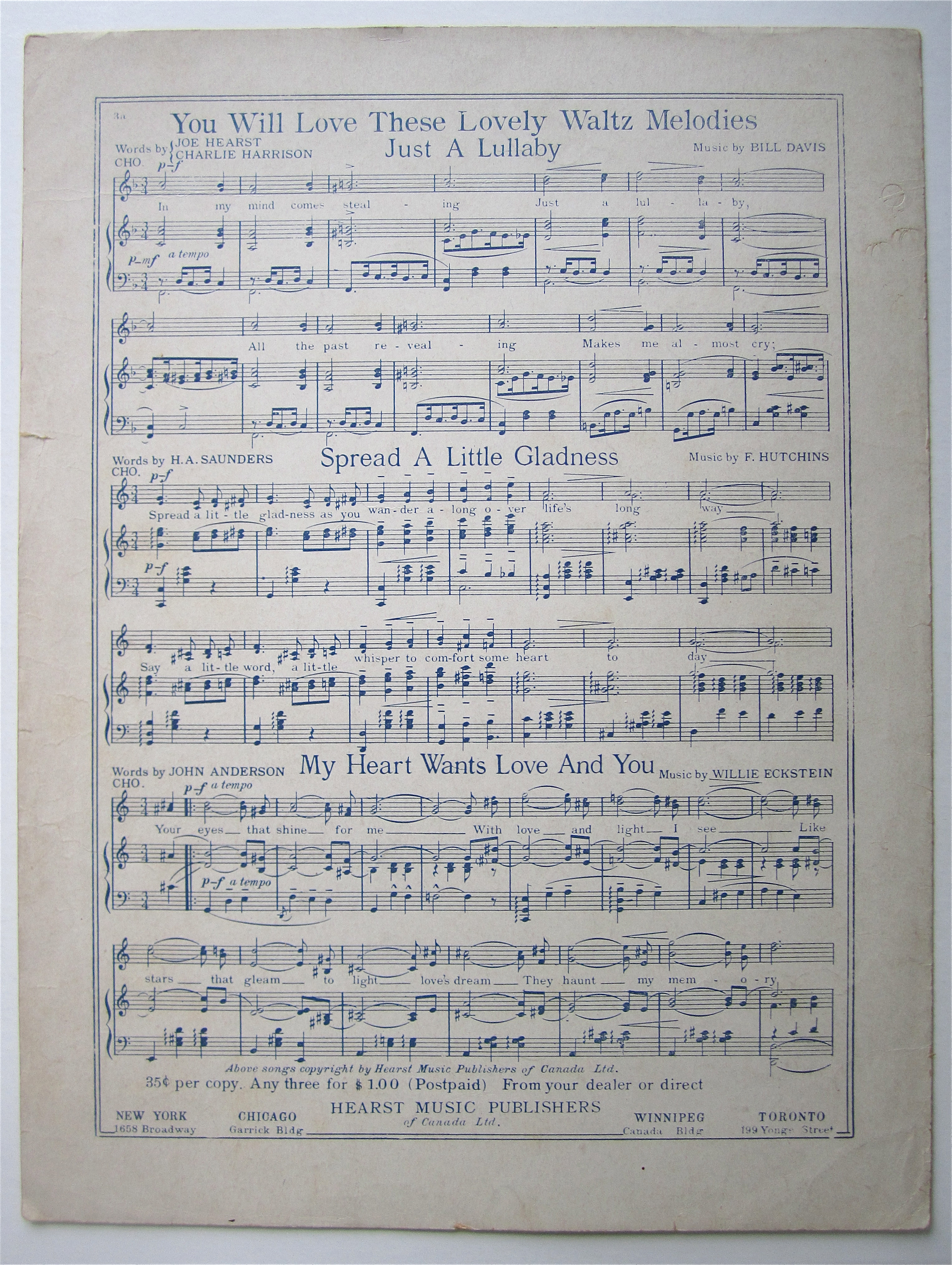 Sheet Music 1924 Forget Me Not (Means Remember Me)