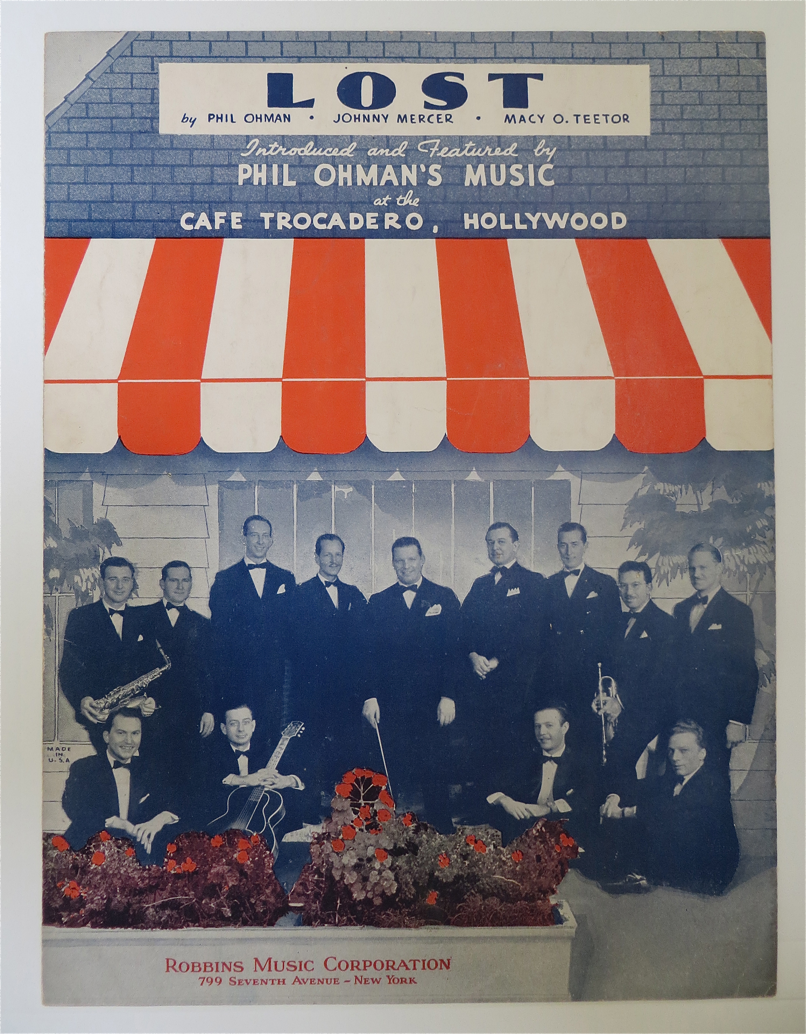 Sheet Music For 1936 Lost