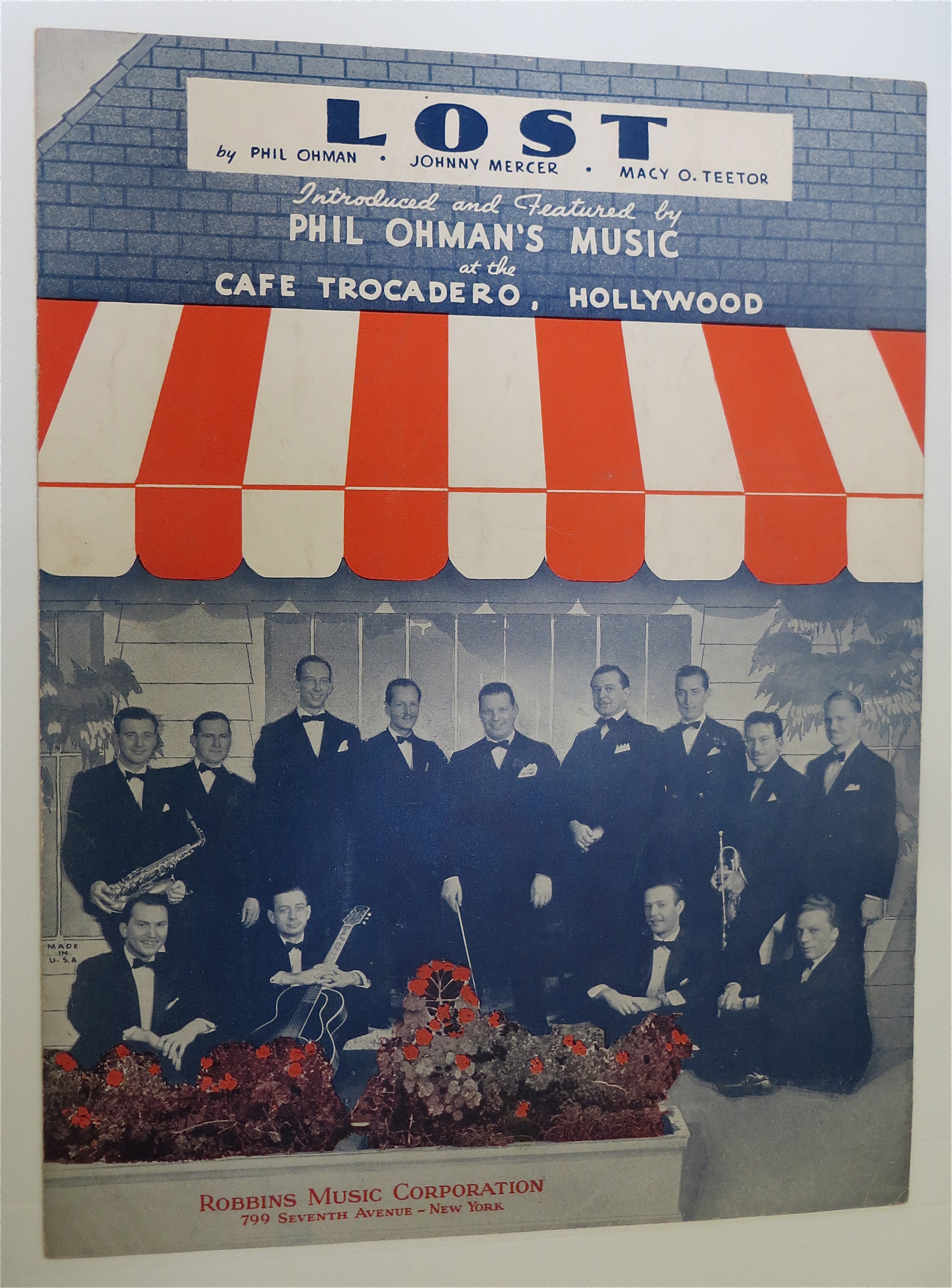 Sheet Music For 1936 Lost