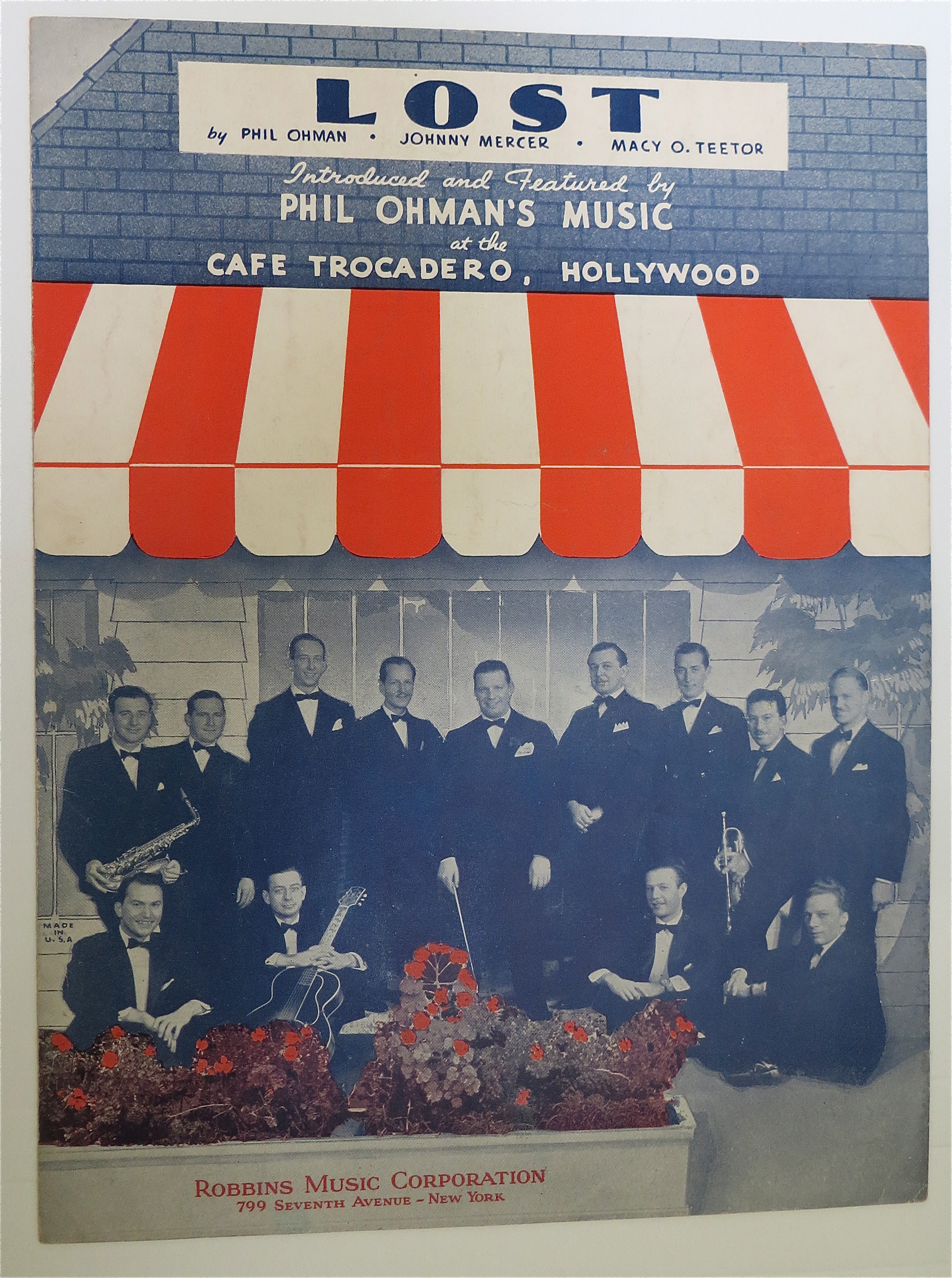 Sheet Music For 1936 Lost