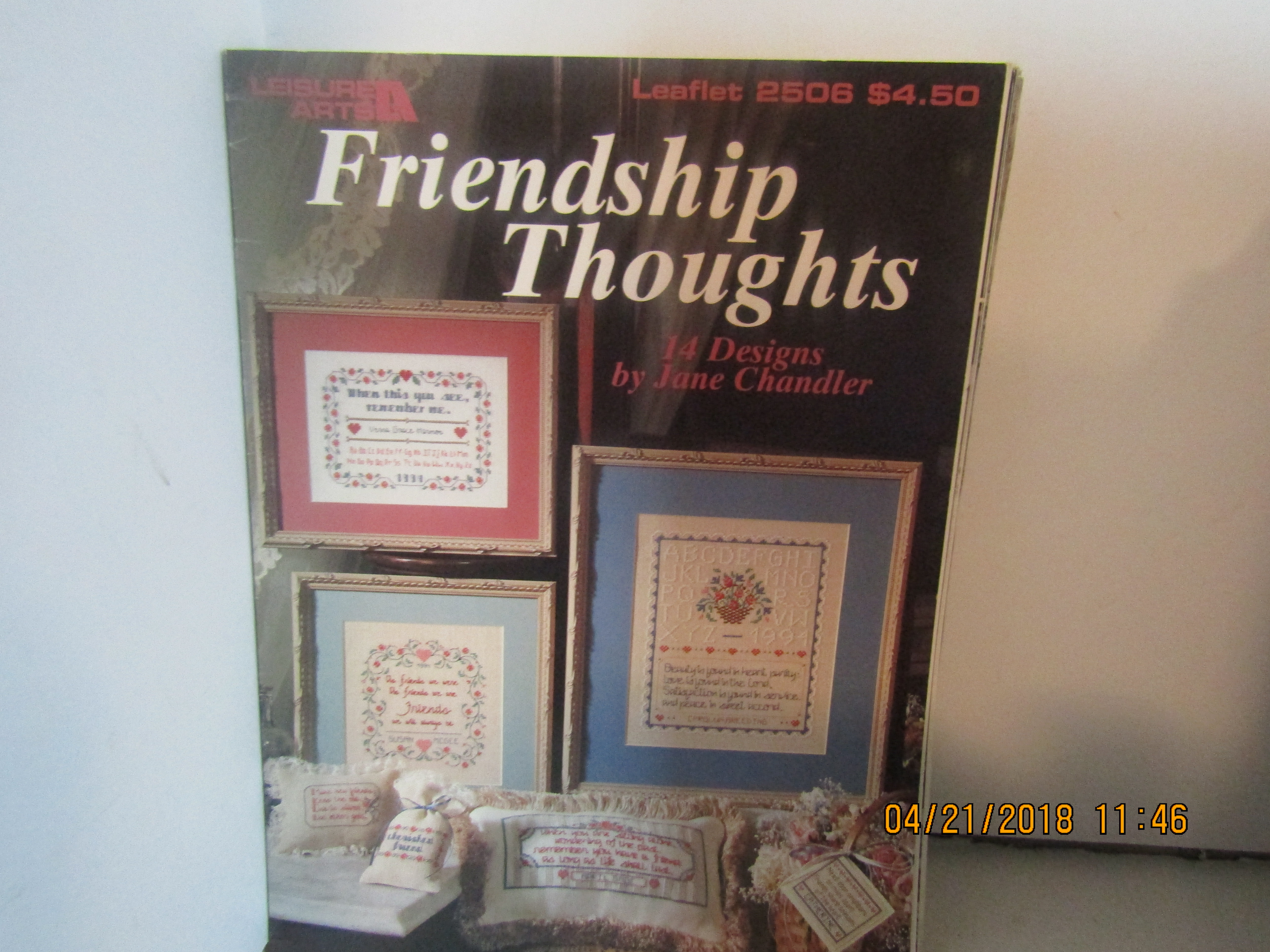 Leisure Arts Cross Stitch Friendship Thoughts #2506