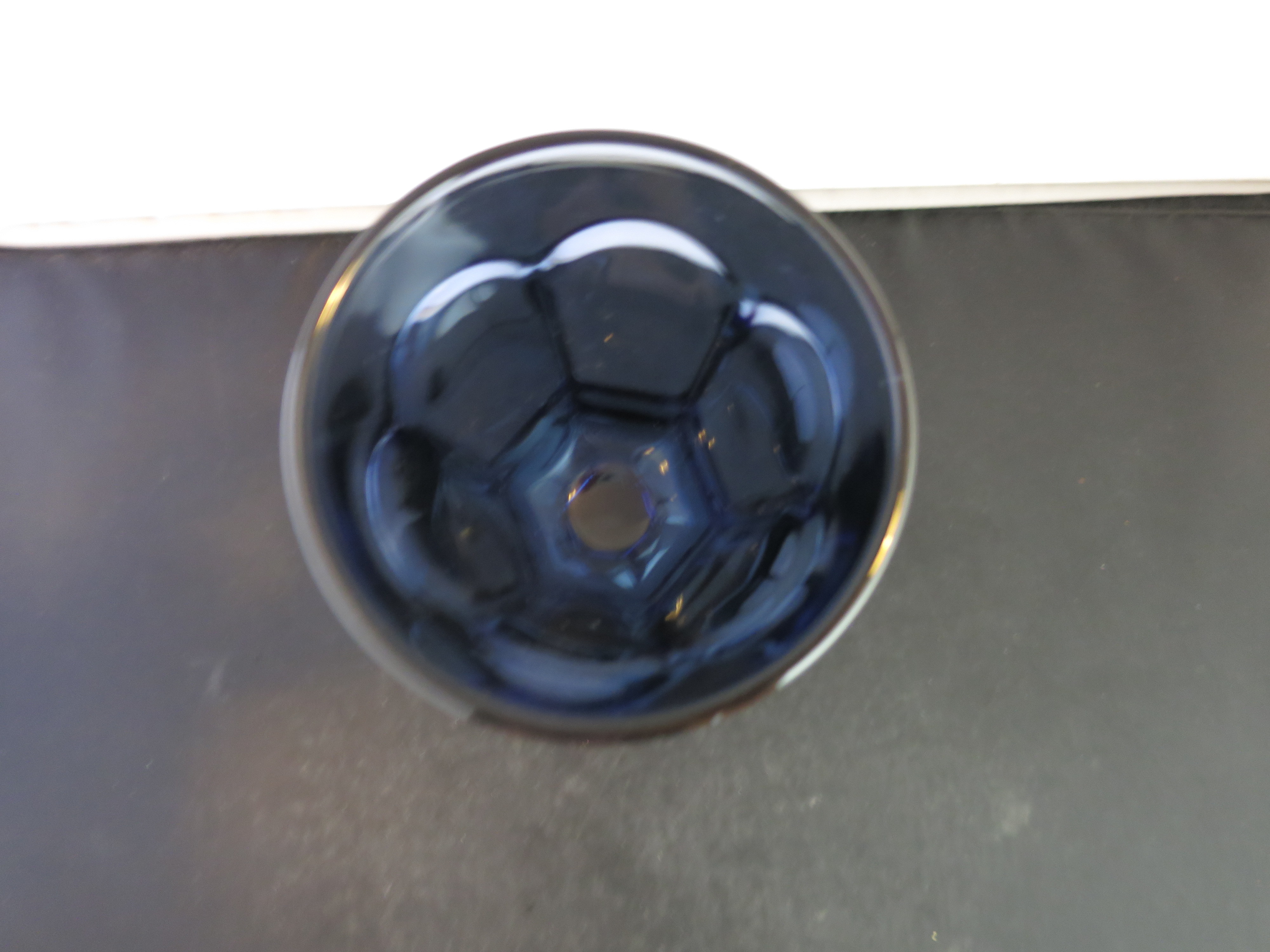 Fostoria Virginia Dark Blue Claret Water Wine Goblet