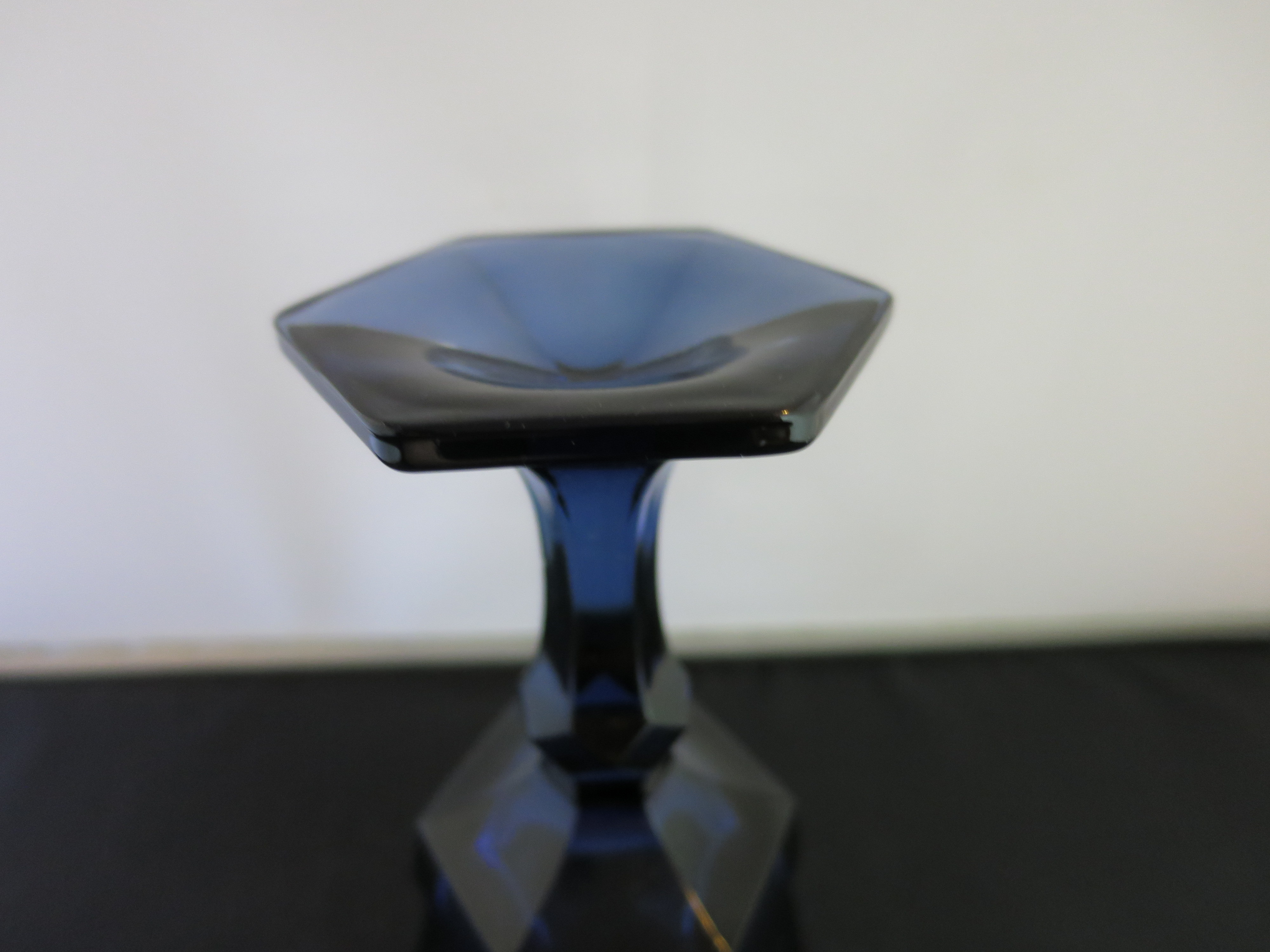 Fostoria Virginia Dark Blue Claret Water Wine Goblet