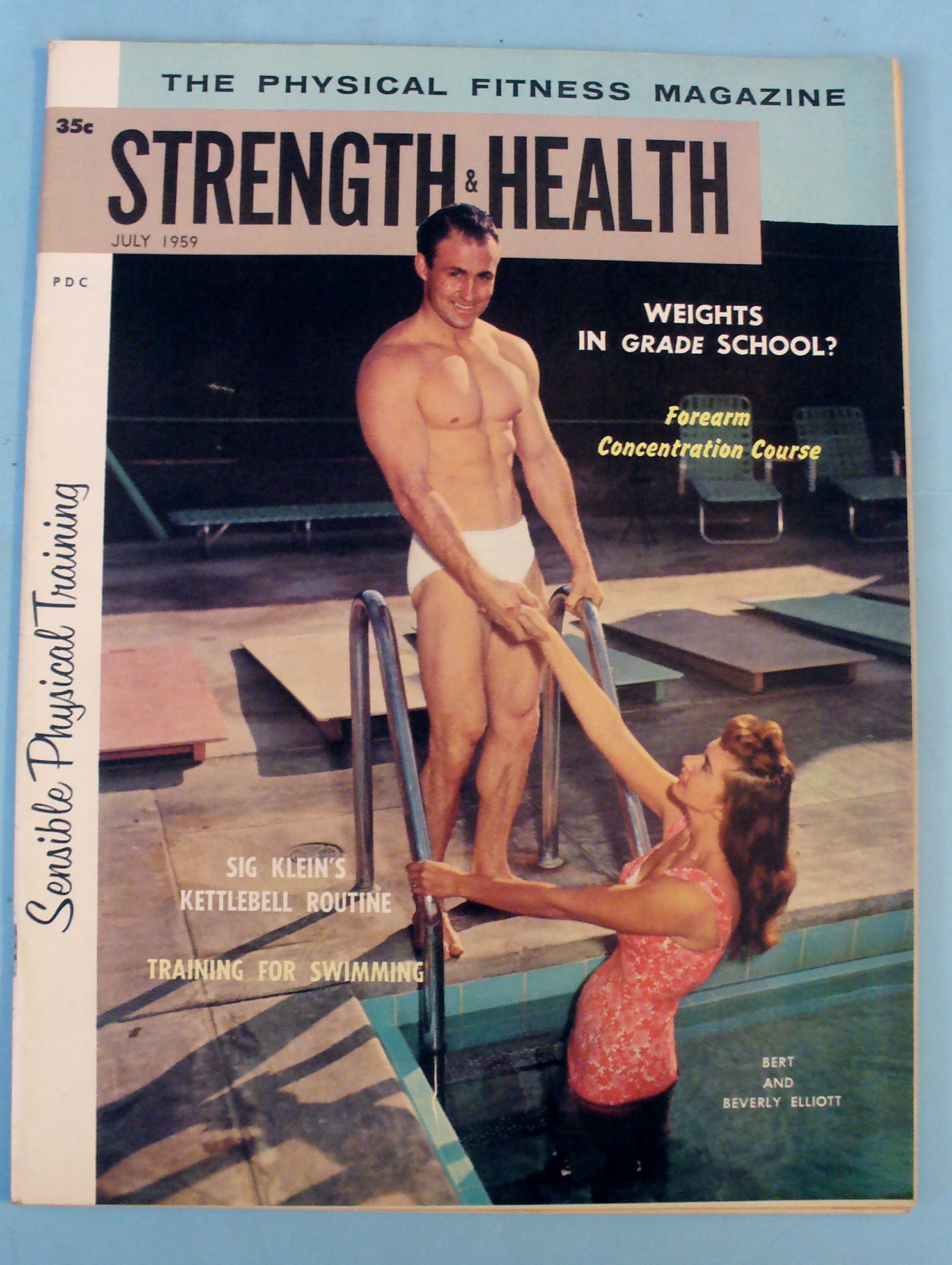 Strength & Health Magazine, July 1959 - Bert Elliott