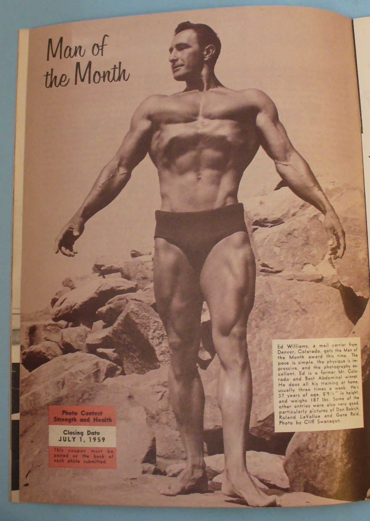 Strength & Health Magazine, July 1959 - Bert Elliott