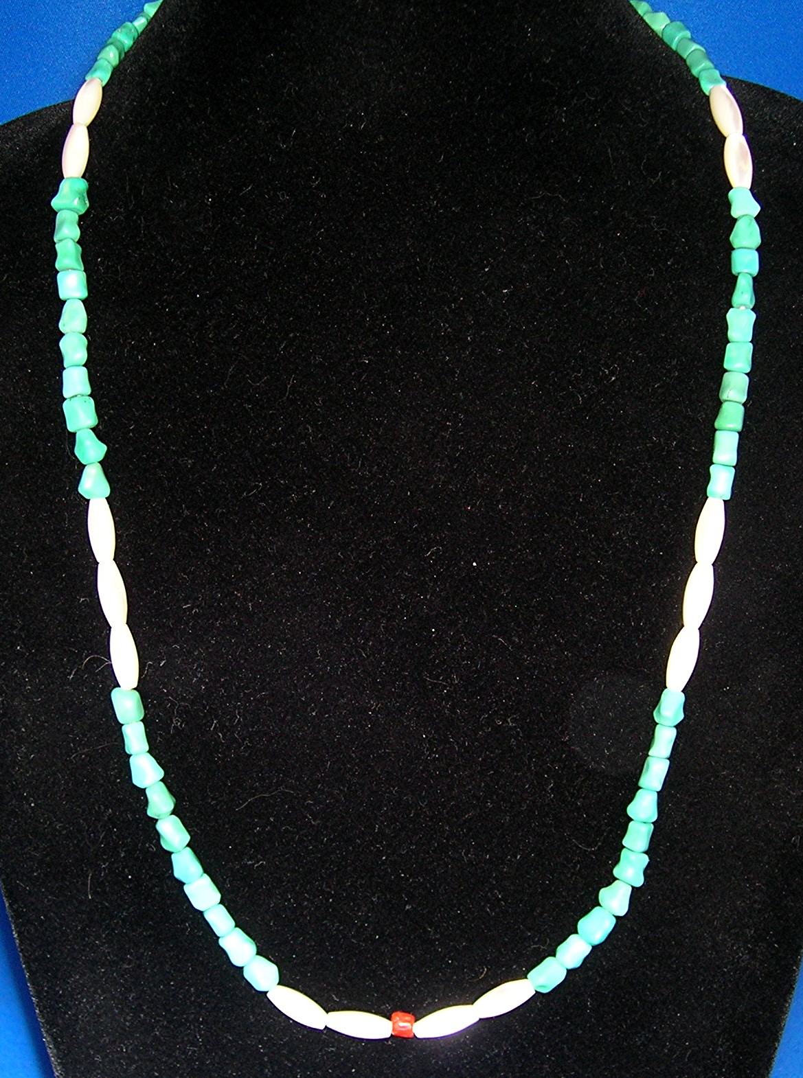 Native American Sterling Silver Turquoise Mother Pearl