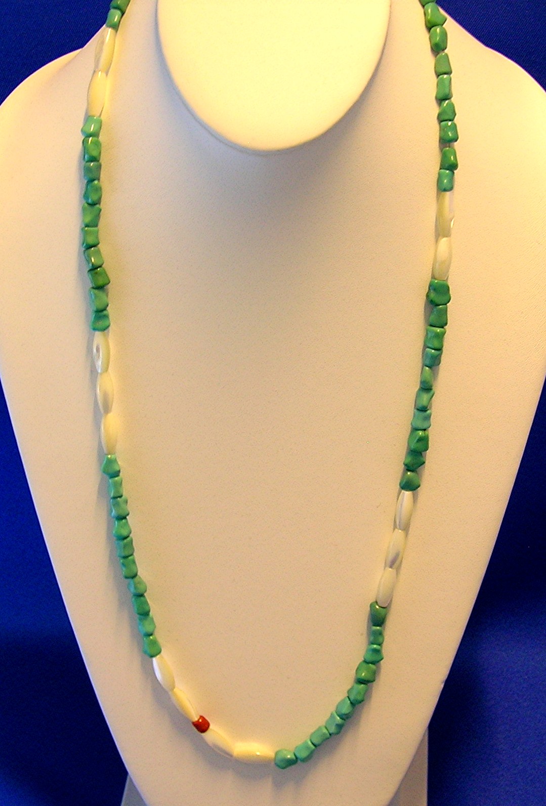 Native American Sterling Silver Turquoise Mother Pearl