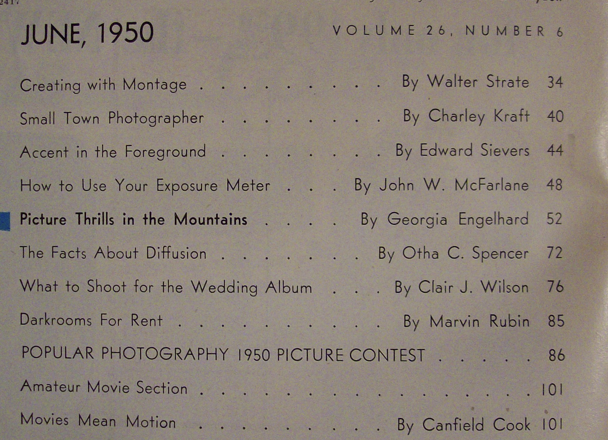 Popular Photography Magazine - June 1950