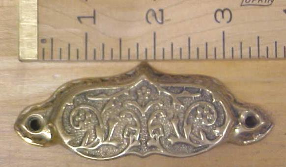 Antique Drawer/Bin Pulls Ornate Hardware Brass