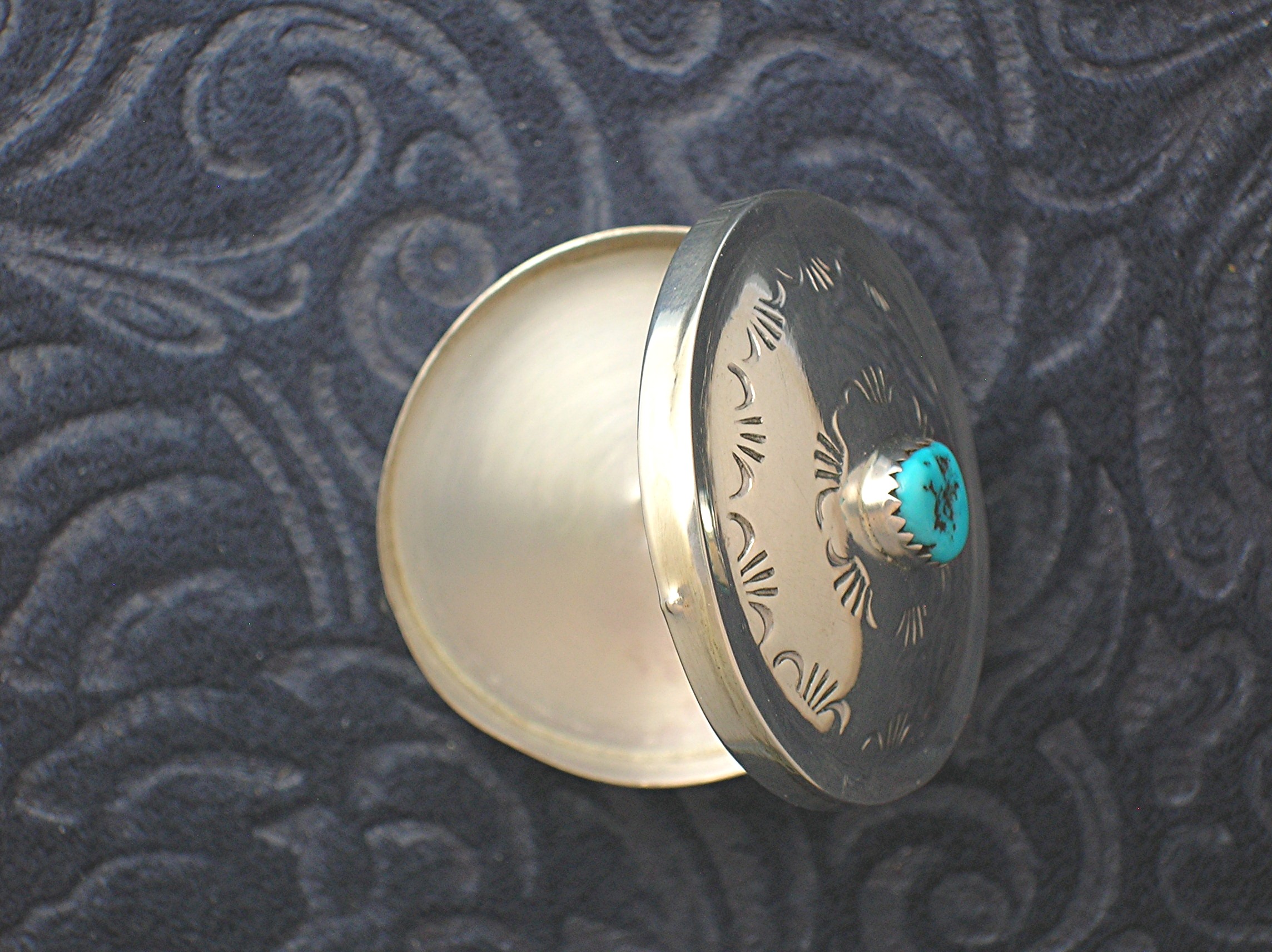 Native AmericanSterling Silver Turquoise Charlie Singer