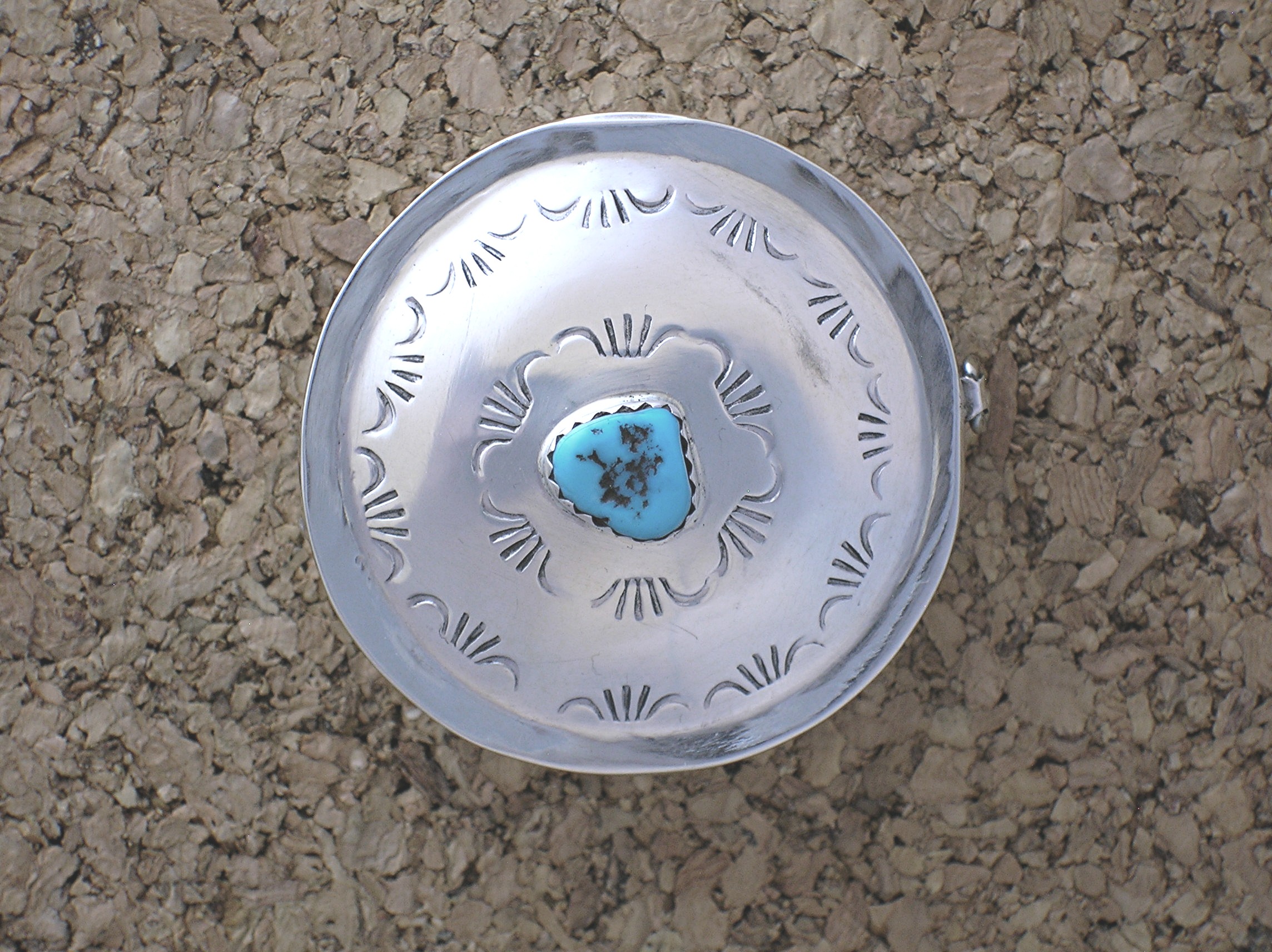 Native AmericanSterling Silver Turquoise Charlie Singer