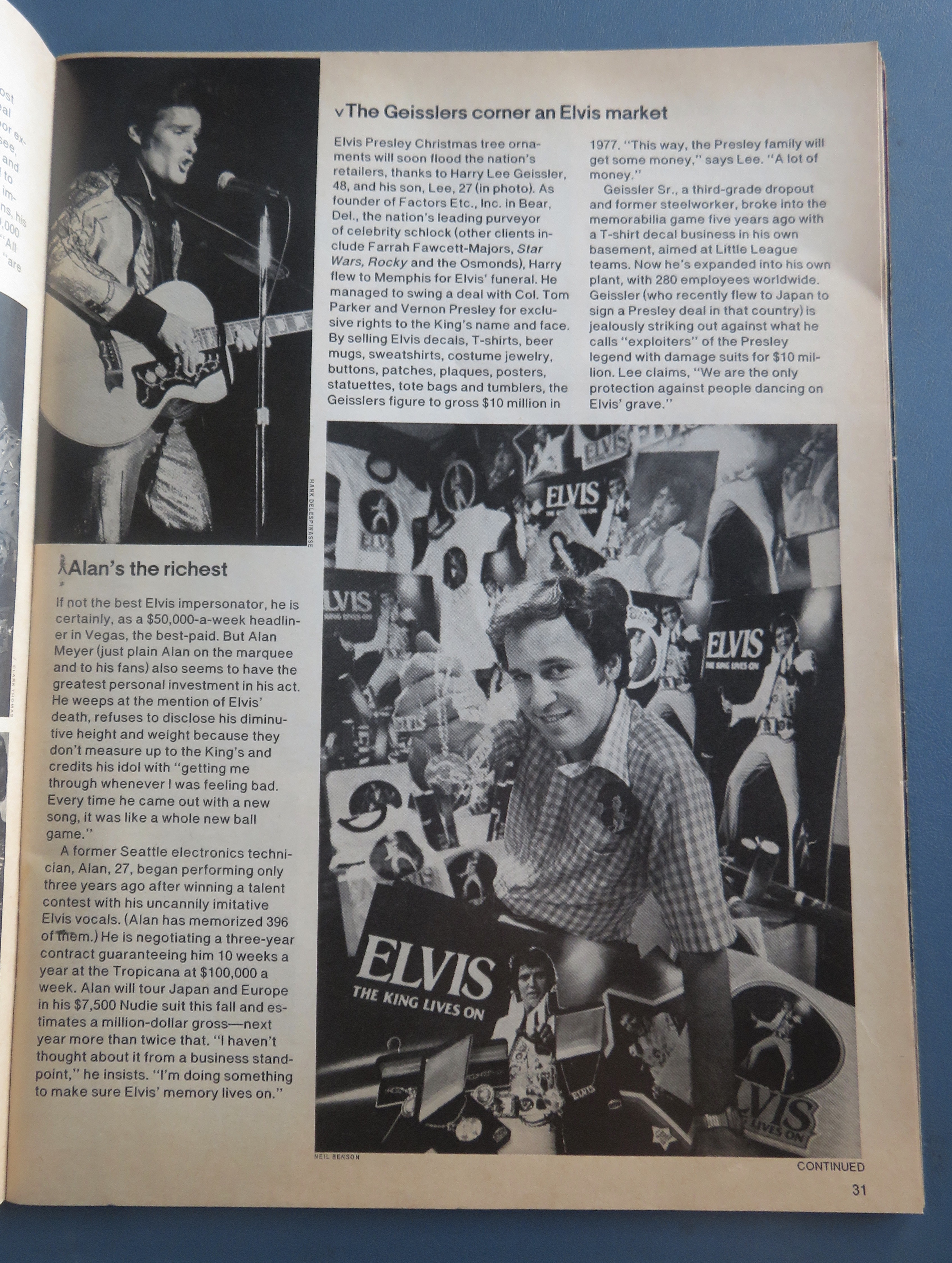 People Weekly Magazine October 10, 1977 Elvis