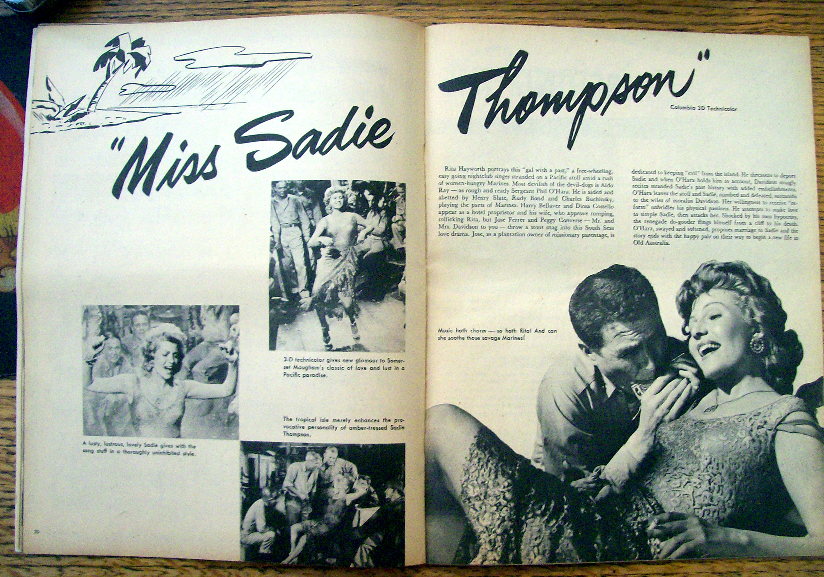 Song Fan Magazine  March 1954  Rita Hayworth