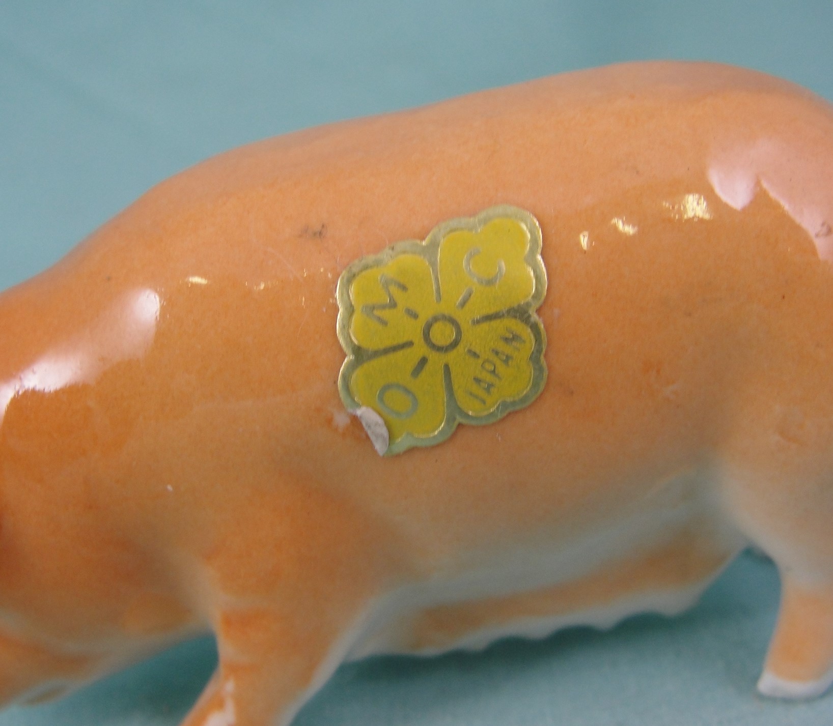 OMC Japan Bone China Pig and Piglet Miniature